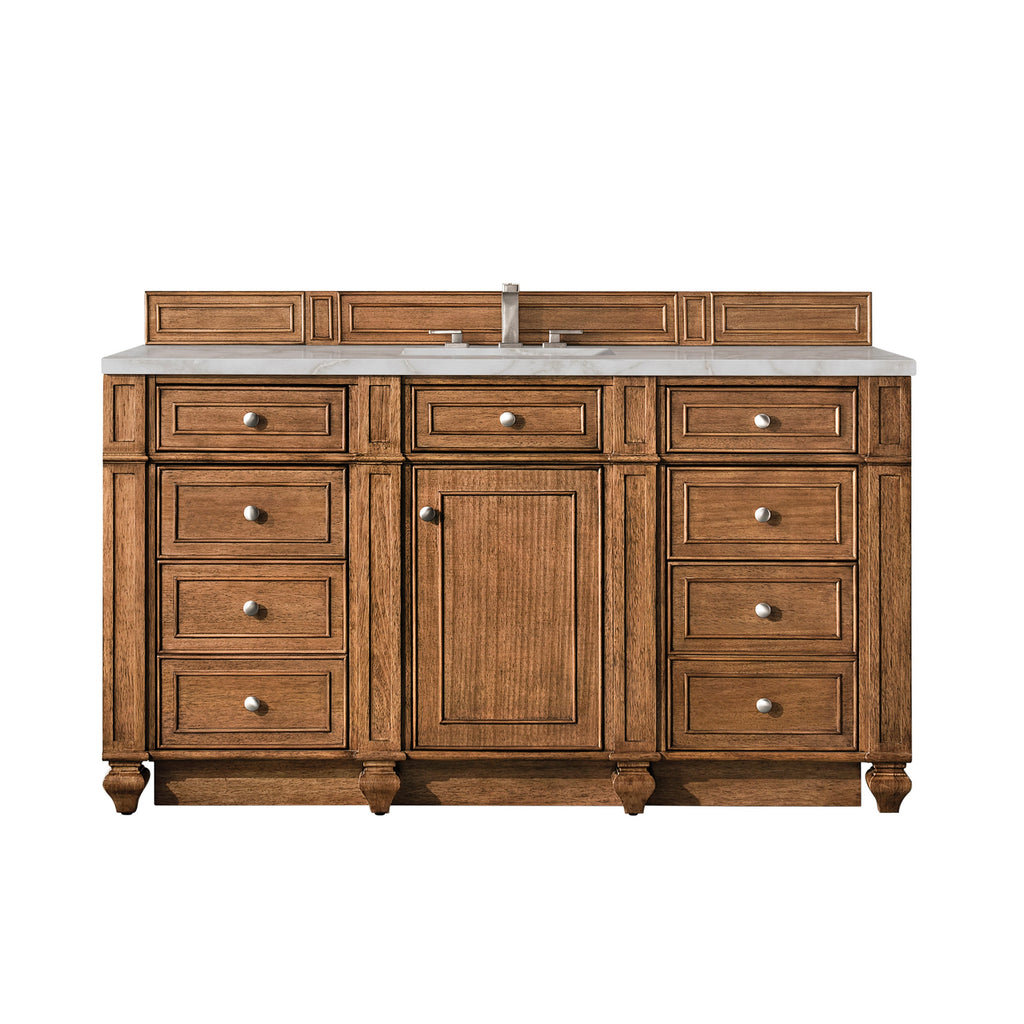 Saddle Brown / Victorian Silver - 3 Faucet Holes