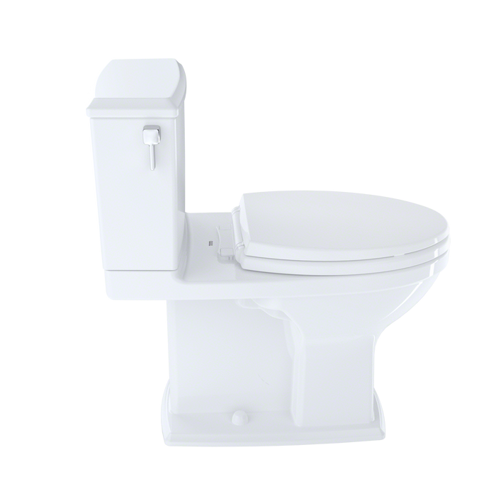 Toto Connelly Two Piece Elongated Dual Max 1.28 and 0.9 GPF Universal Height Toilet with Cefiontect and Right Lever