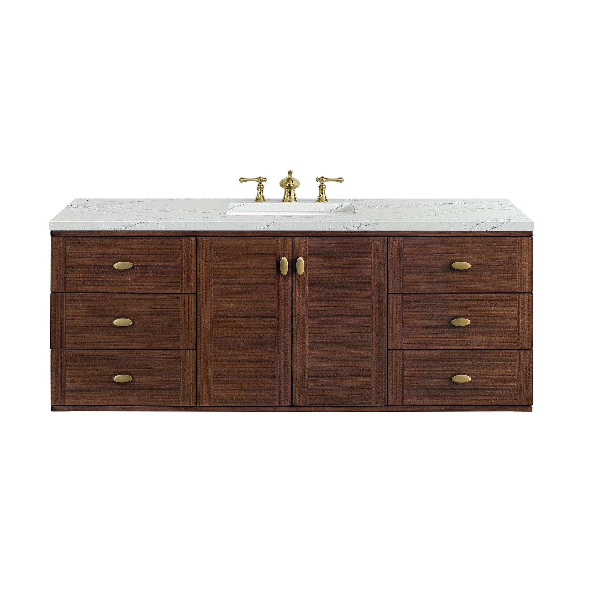 Mid-Century Walnut / Ethereal Noctis - 3 Faucet Holes