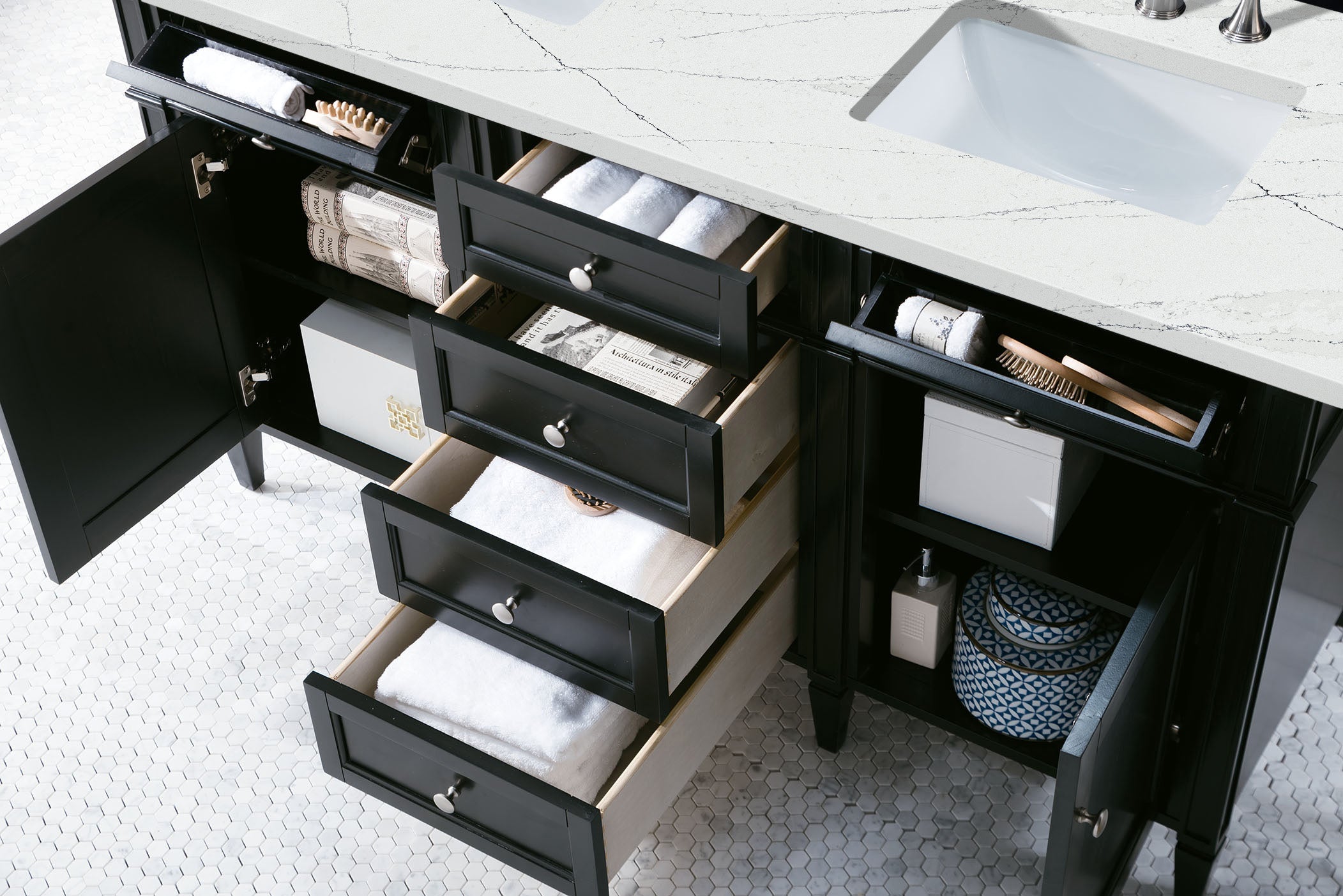 Black Onyx / Ethereal Noctis - 3 Faucet Holes