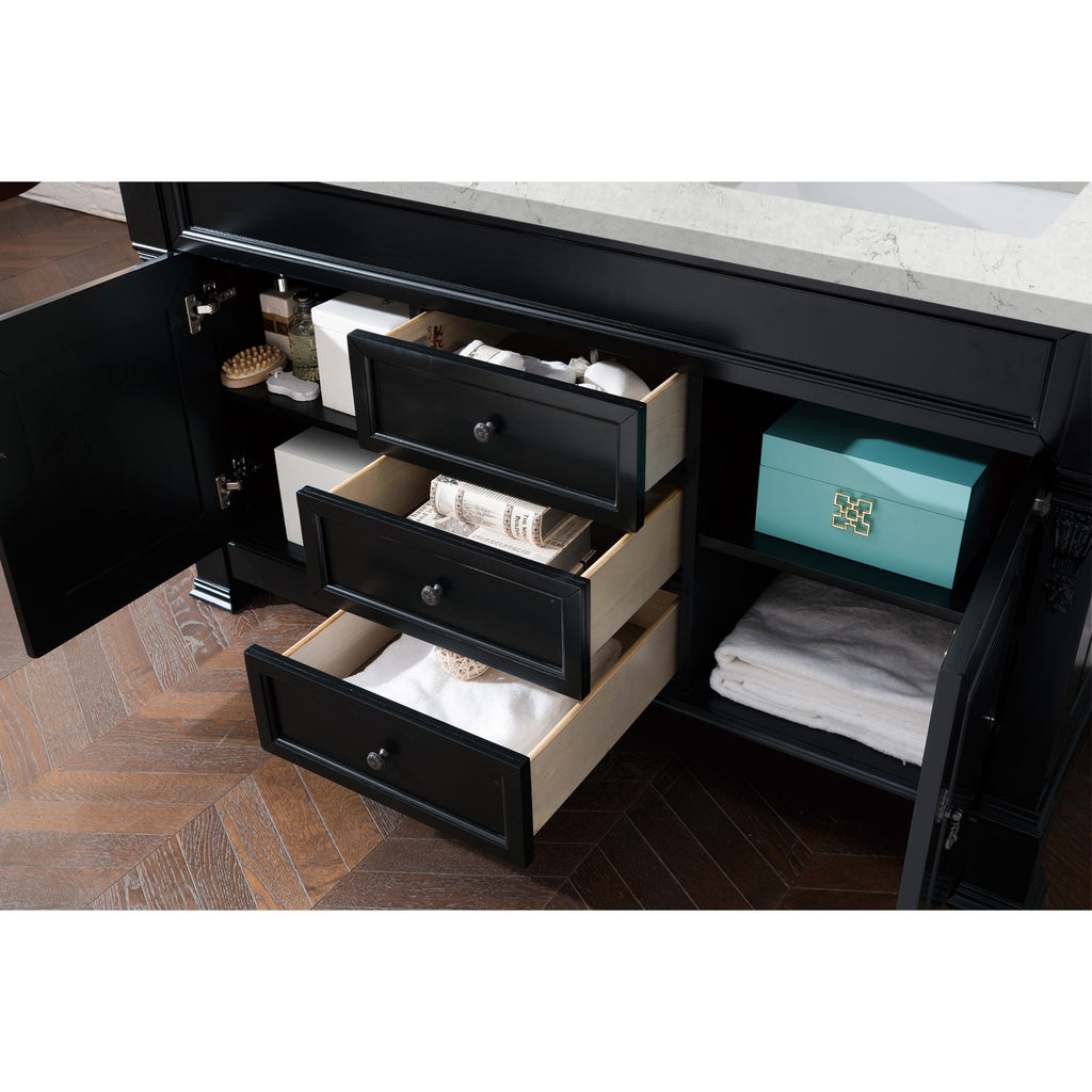 Antique Black / Eternal Jasmine Pearl - 3 Faucet Holes