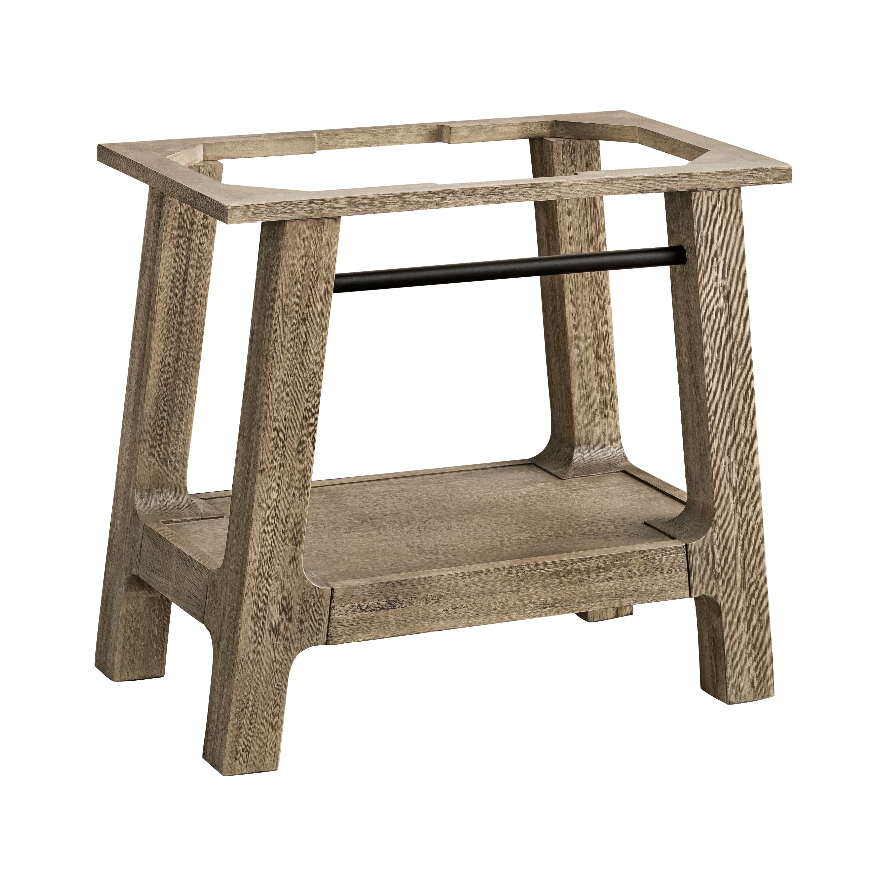Weathered Timber / Glossy White