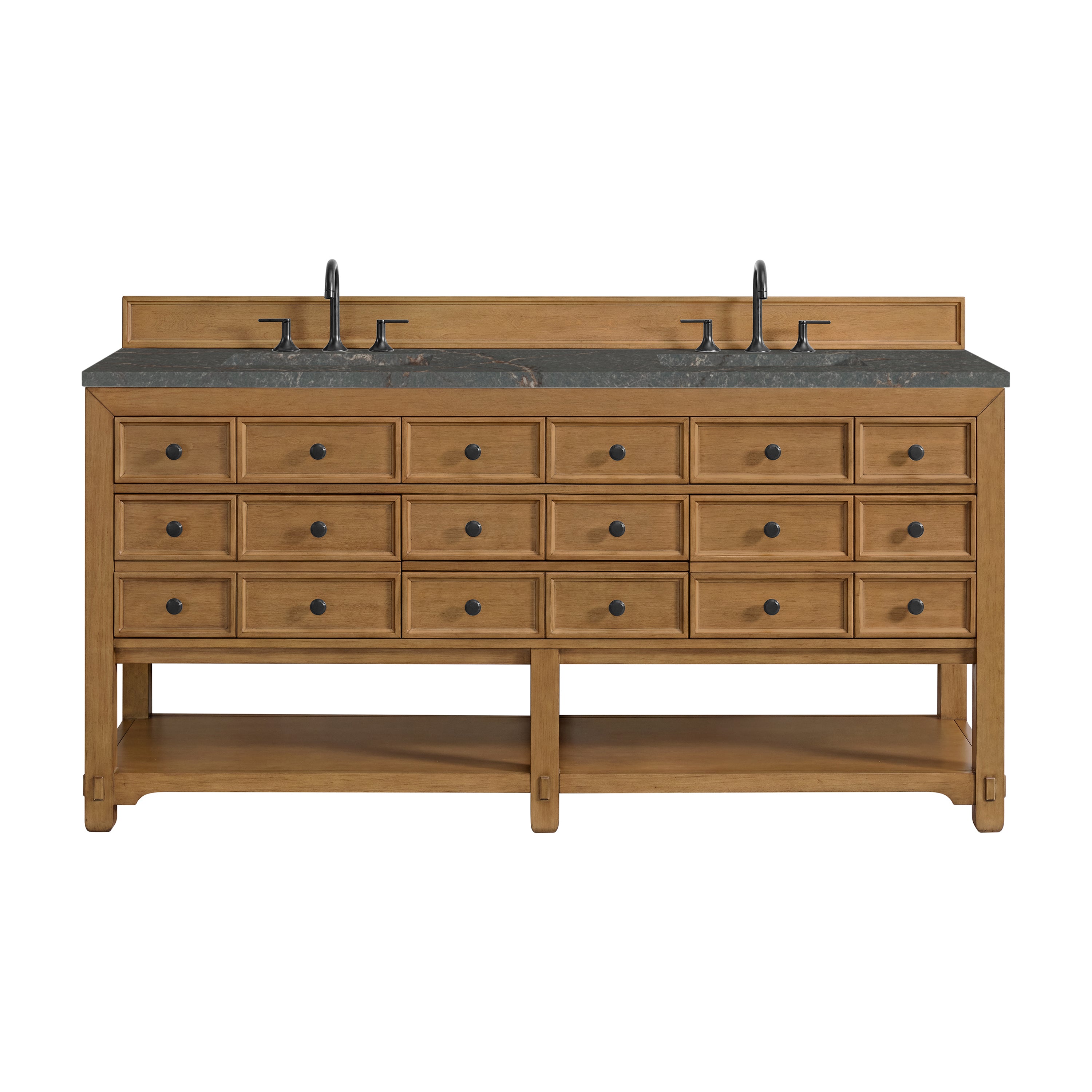 Amber Birch / Parisien Bleu - 3 Faucet Holes