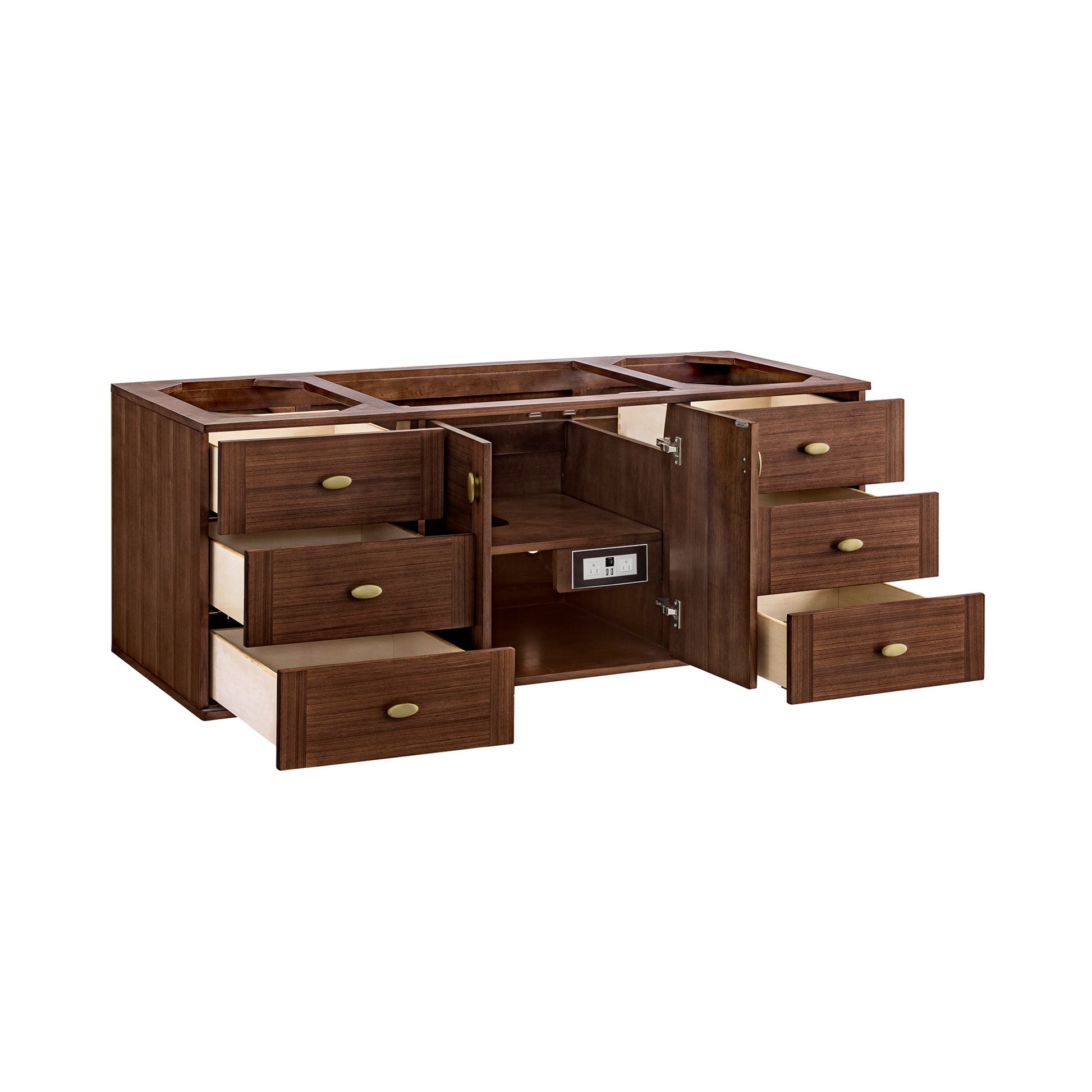 Mid-Century Walnut / No Countertop