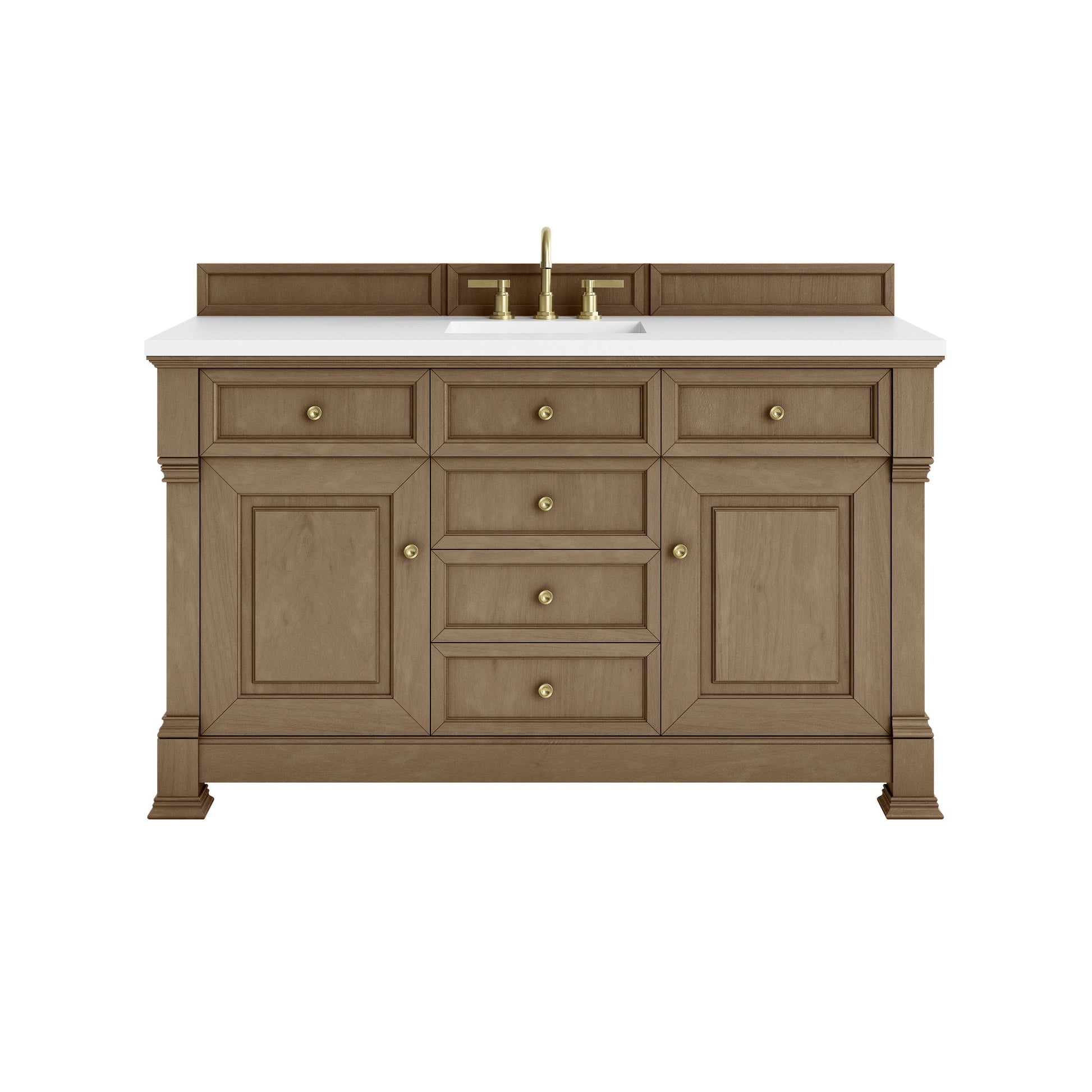 Pecan / White Zeus - 3 Faucet Holes