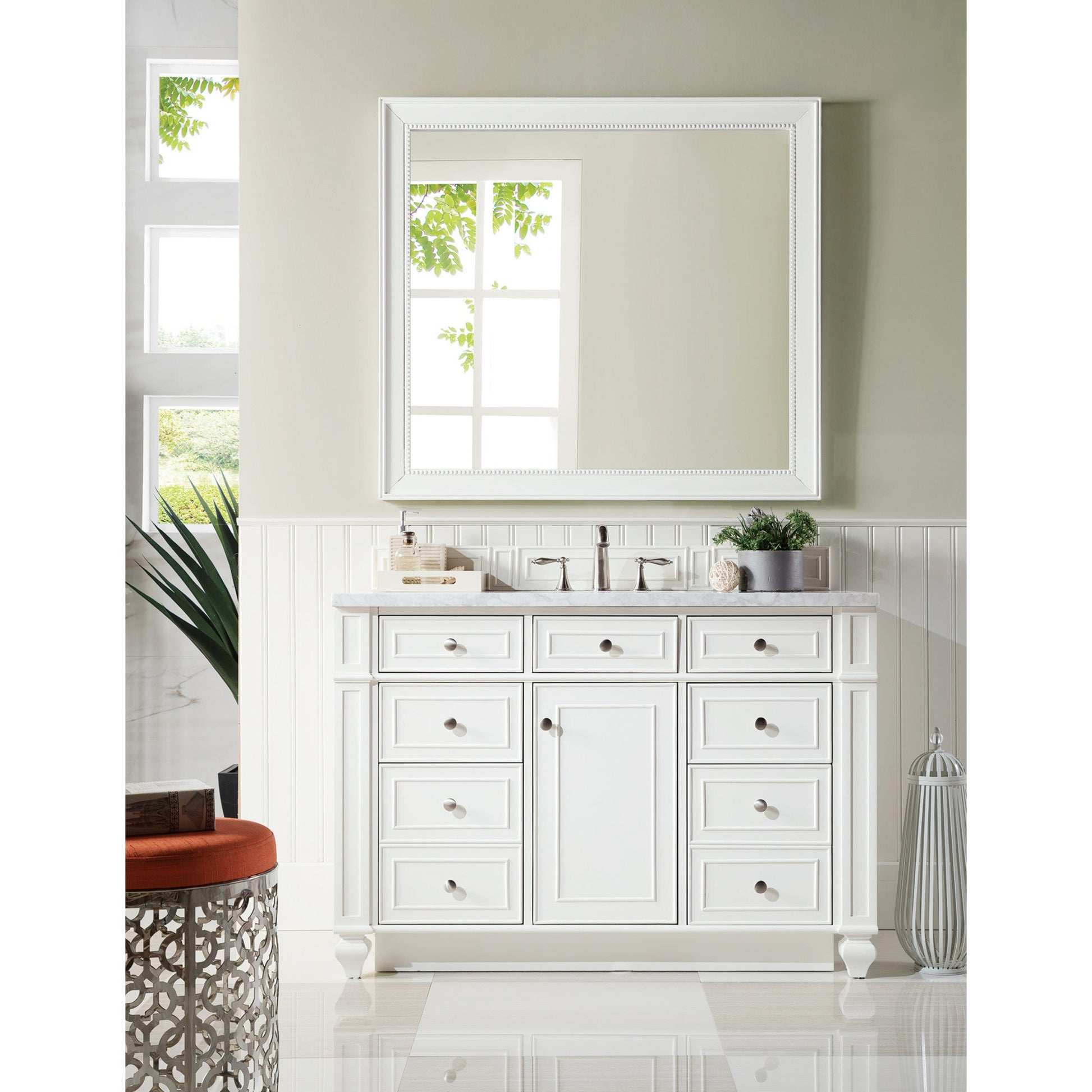Bright White / Carrara White - 3 Faucet Holes