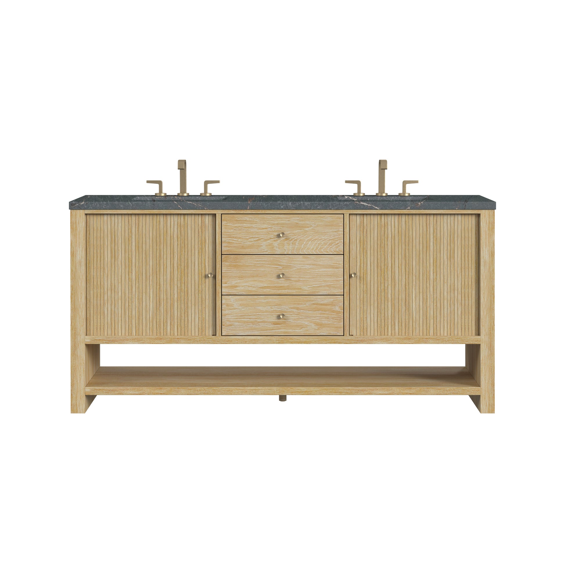 Sunwashed Oak / Parisien Bleu - 3 Faucet Holes