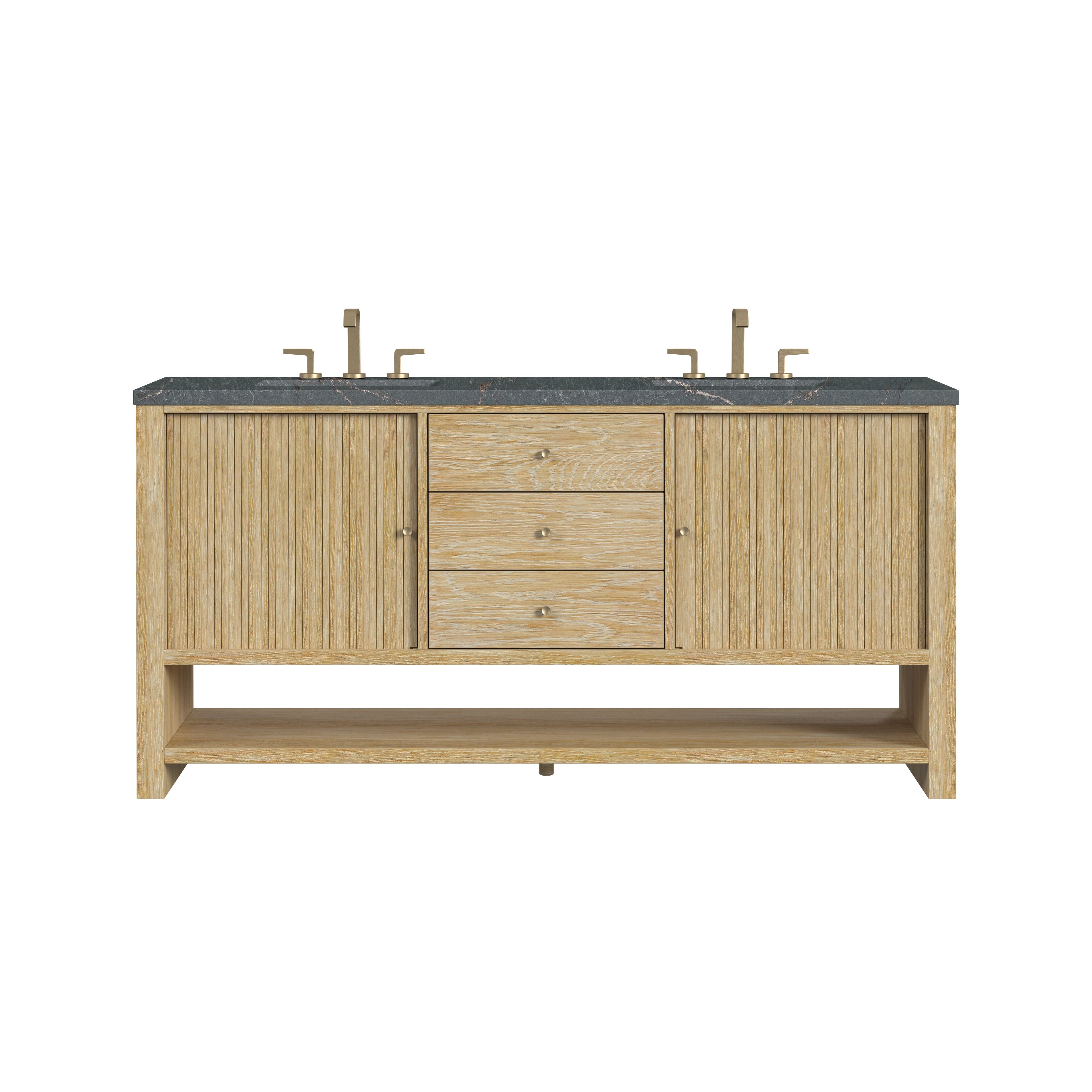 Sunwashed Oak / Parisien Bleu - 3 Faucet Holes