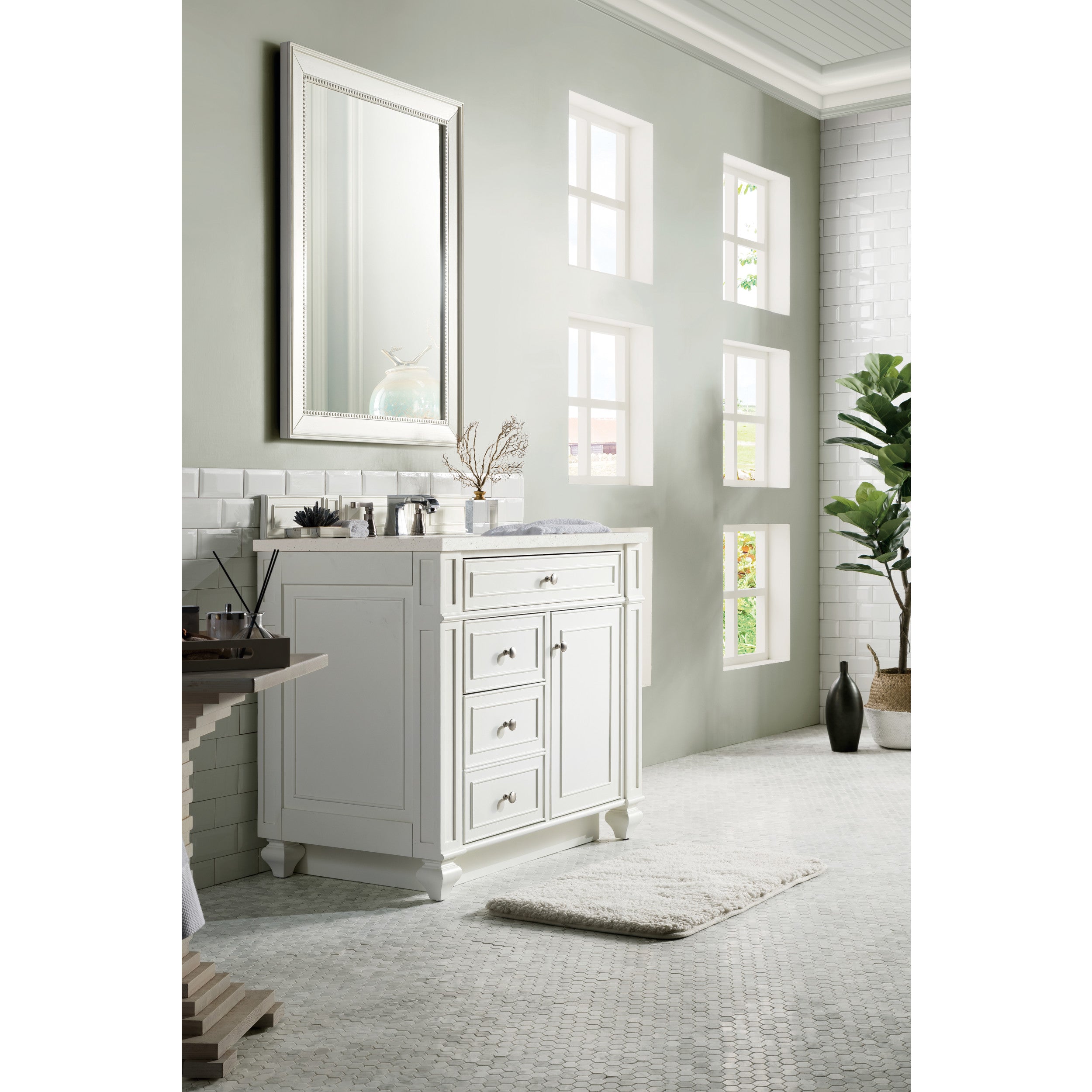 Bright White / Lime Delight - 3 Faucet Holes