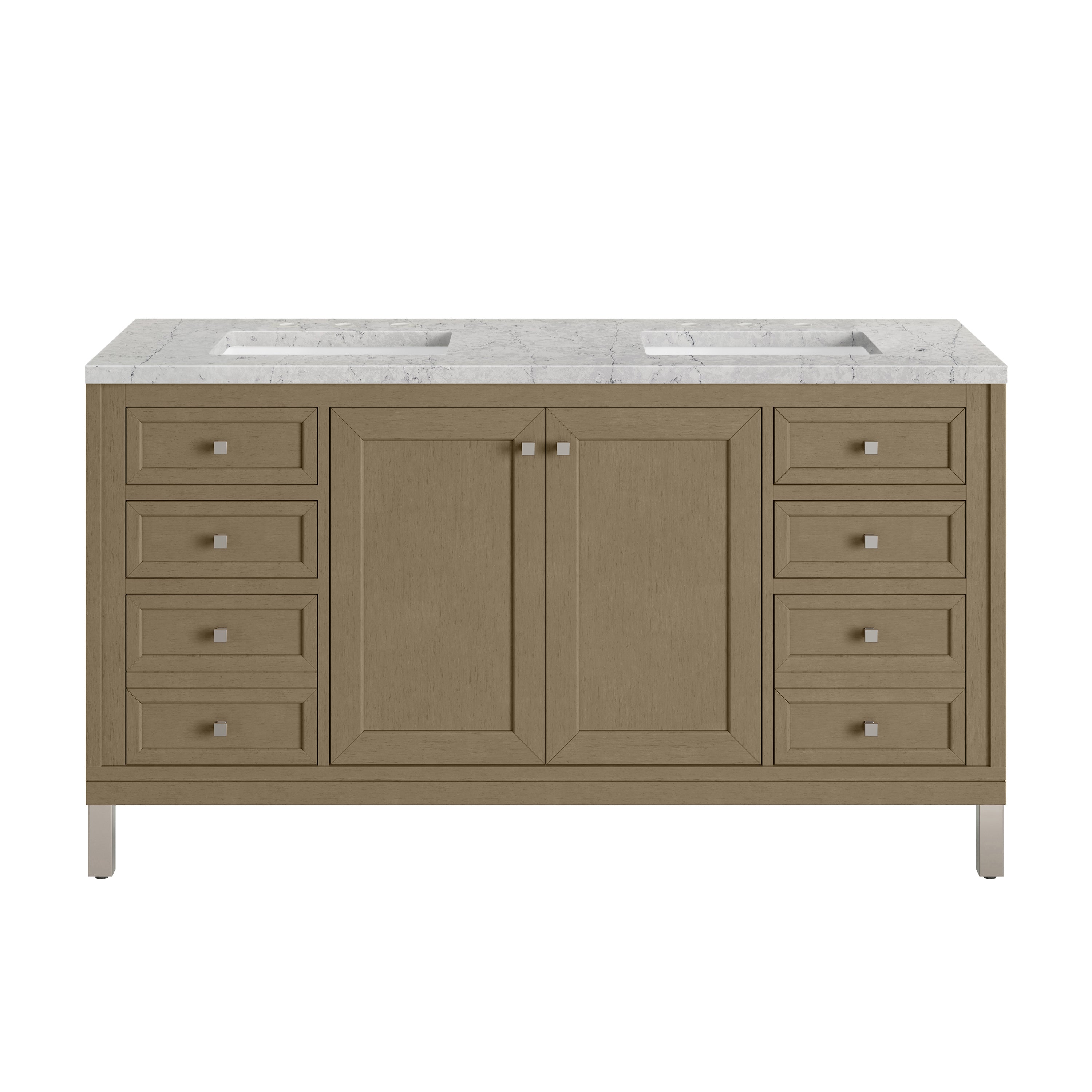 Walnut Whisper / Eternal Jasmine Pearl - 3 Faucet Holes