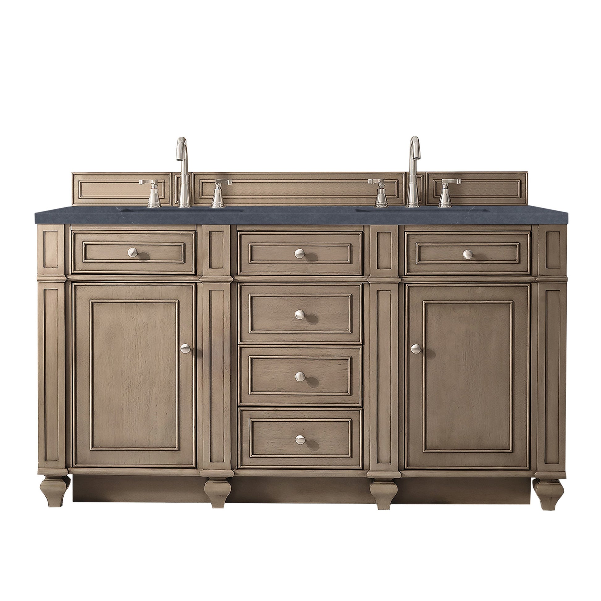 Whitewashed Walnut / Charcoal Soapstone - 3 Faucet Holes