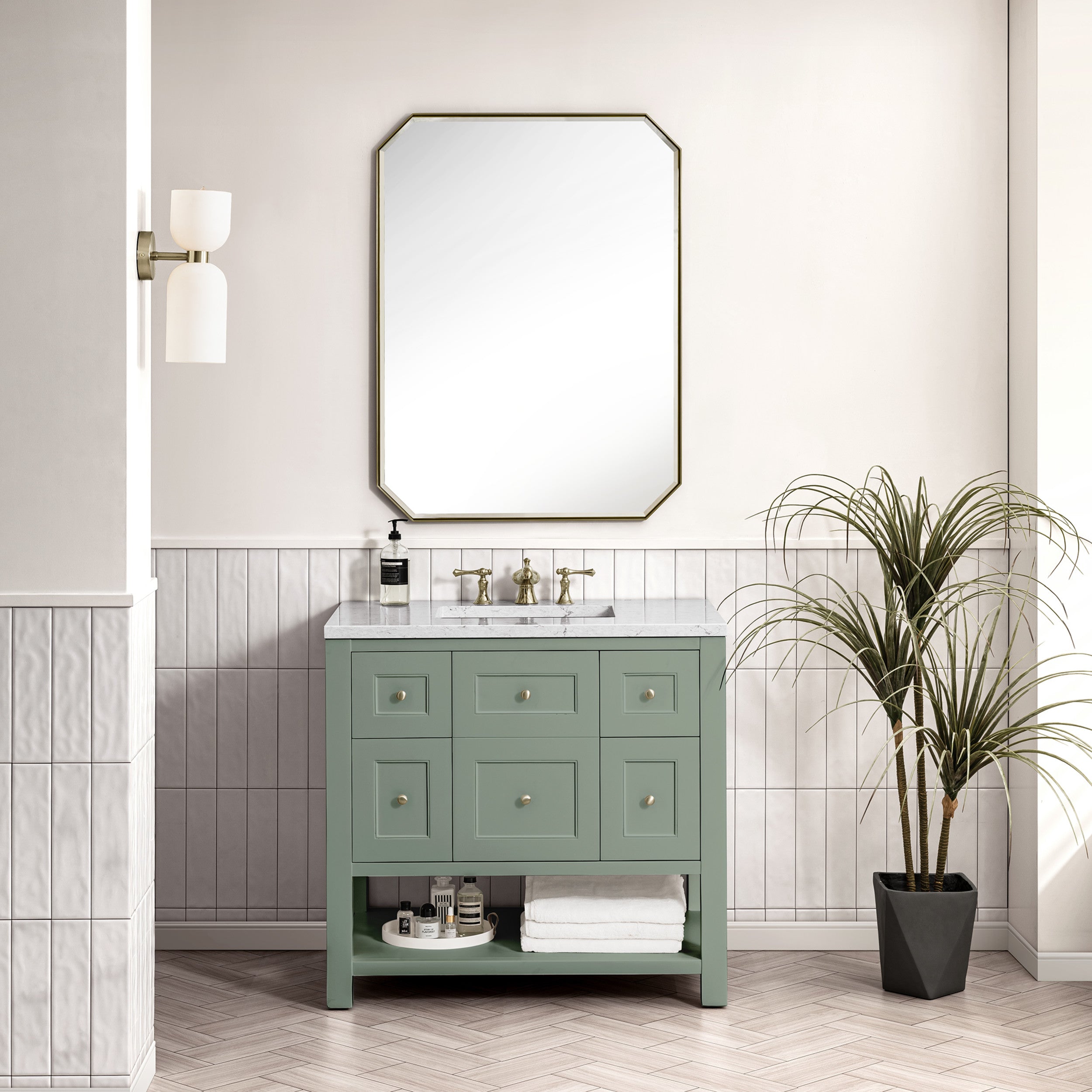 Smokey Celadon / No Countertop