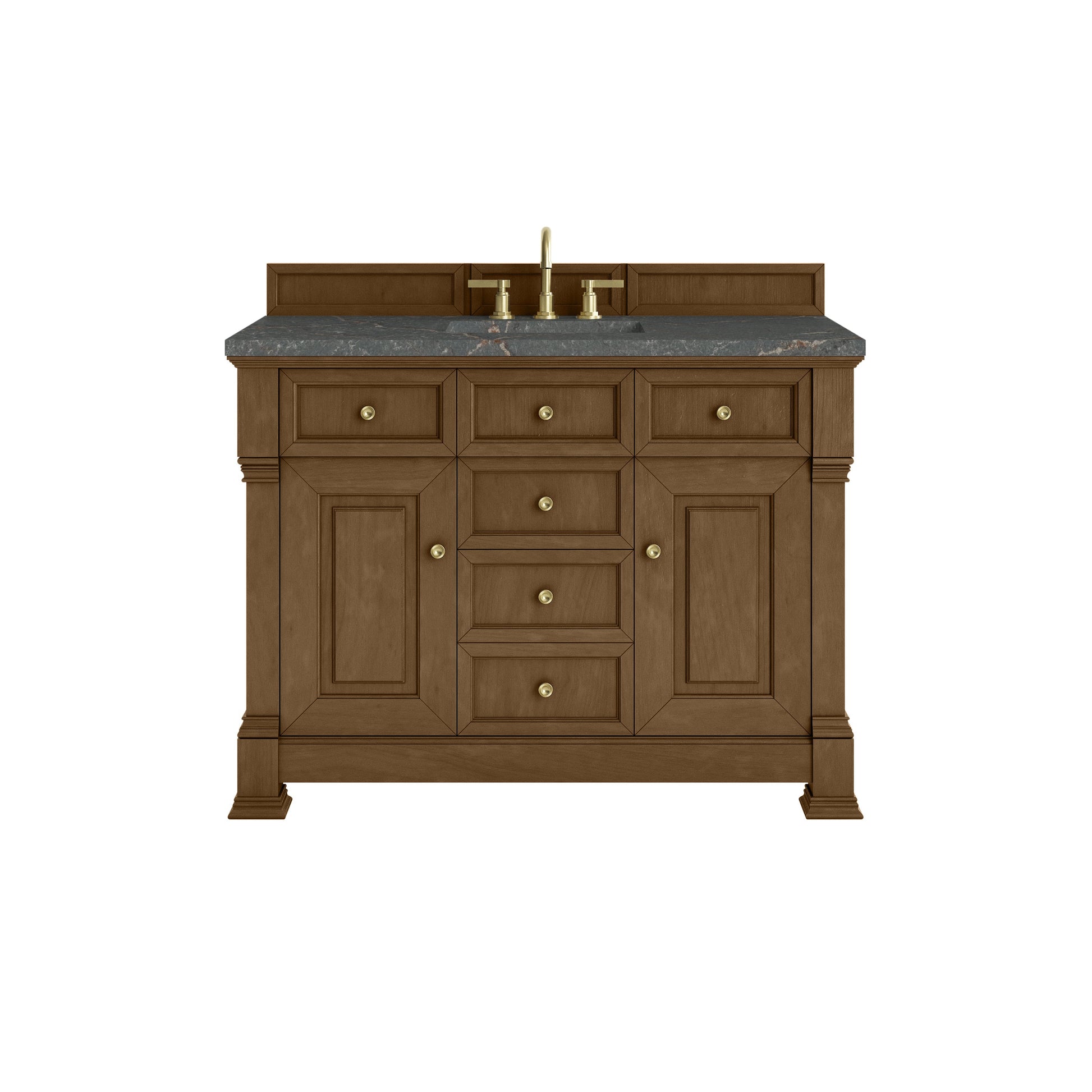 Honey Oak / Parisien Bleu - 3 Faucet Holes