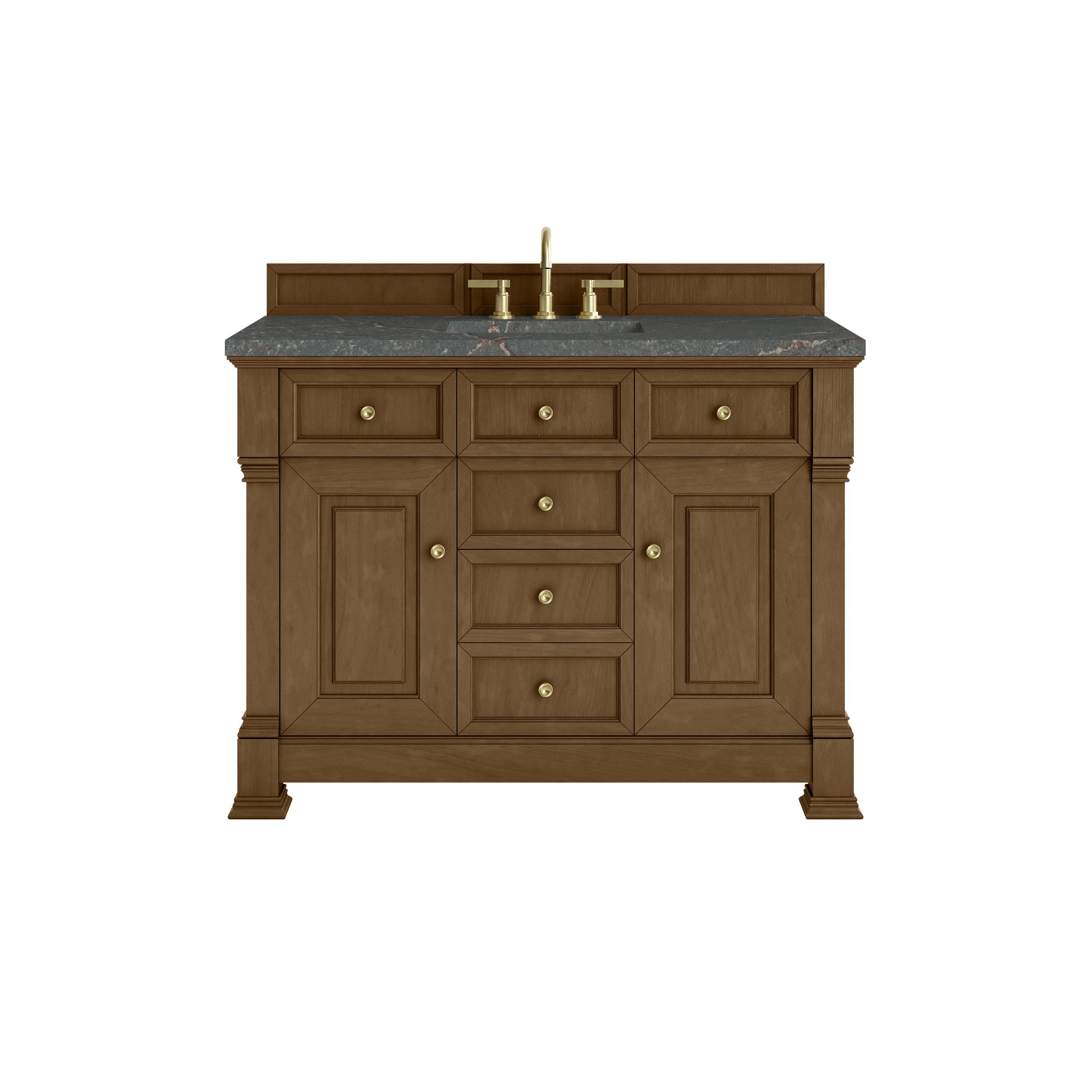 Honey Oak / Parisien Bleu - 3 Faucet Holes