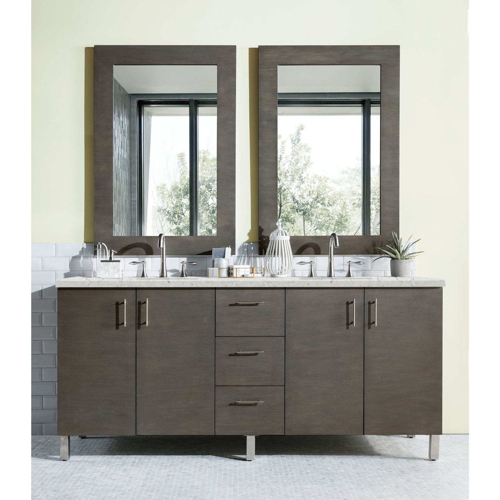 Silver Oak / Eternal Jasmine Pearl - 3 Faucet Holes
