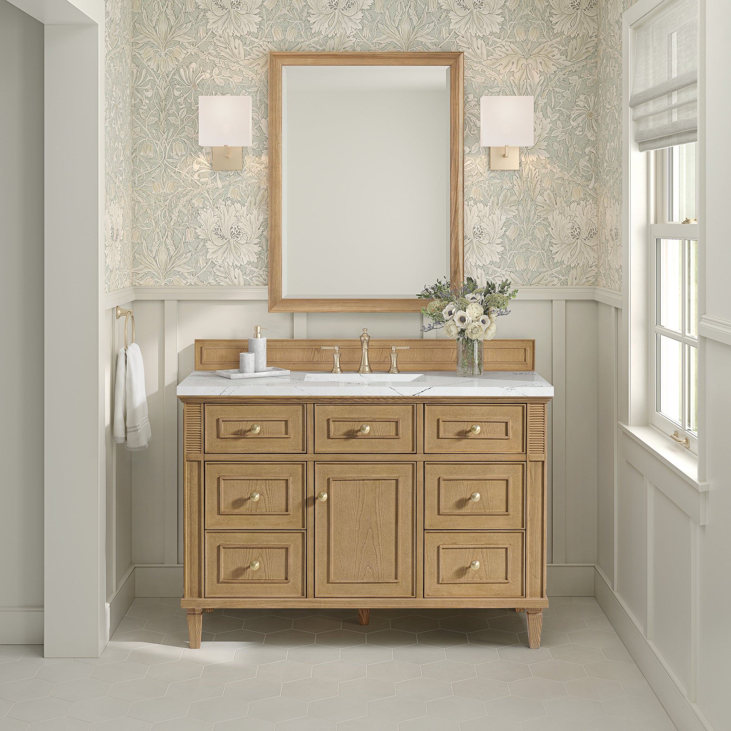 Light Natural Oak / Ethereal Noctis - 3 Faucet Holes