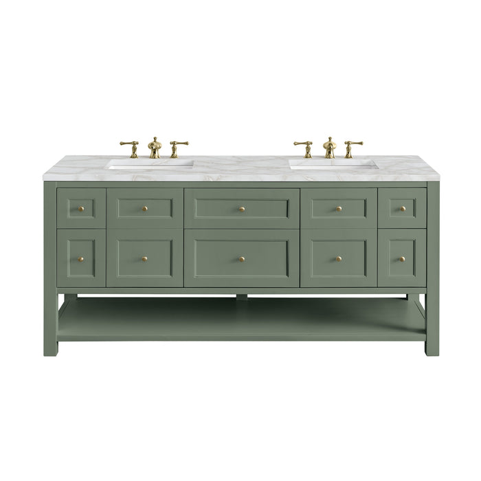Smokey Celadon / Victorian Silver - 3 Faucet Holes