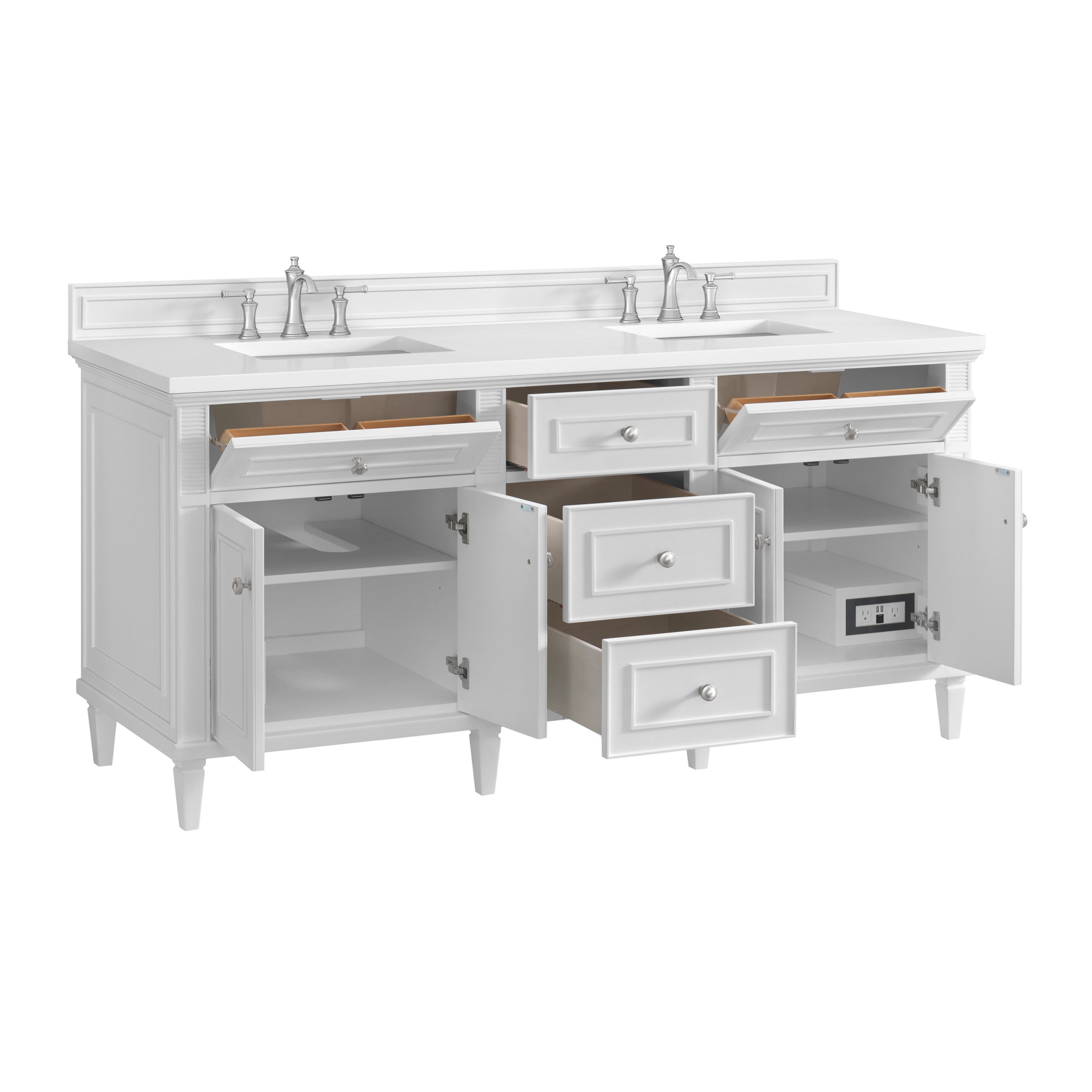 Bright White / White Zeus - 3 Faucet Holes
