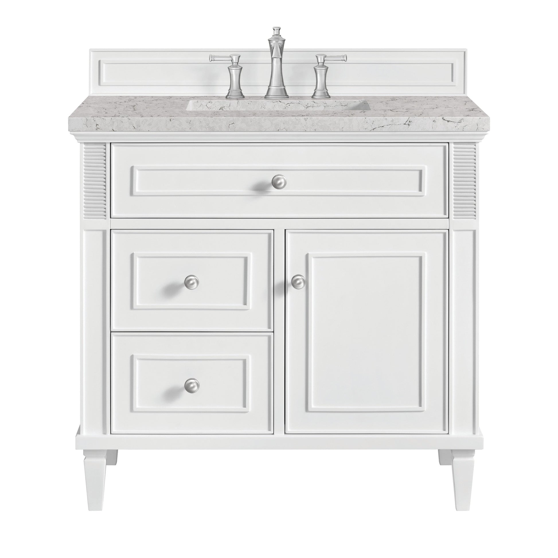 Bright White / Eternal Jasmine Pearl - 3 Faucet Holes