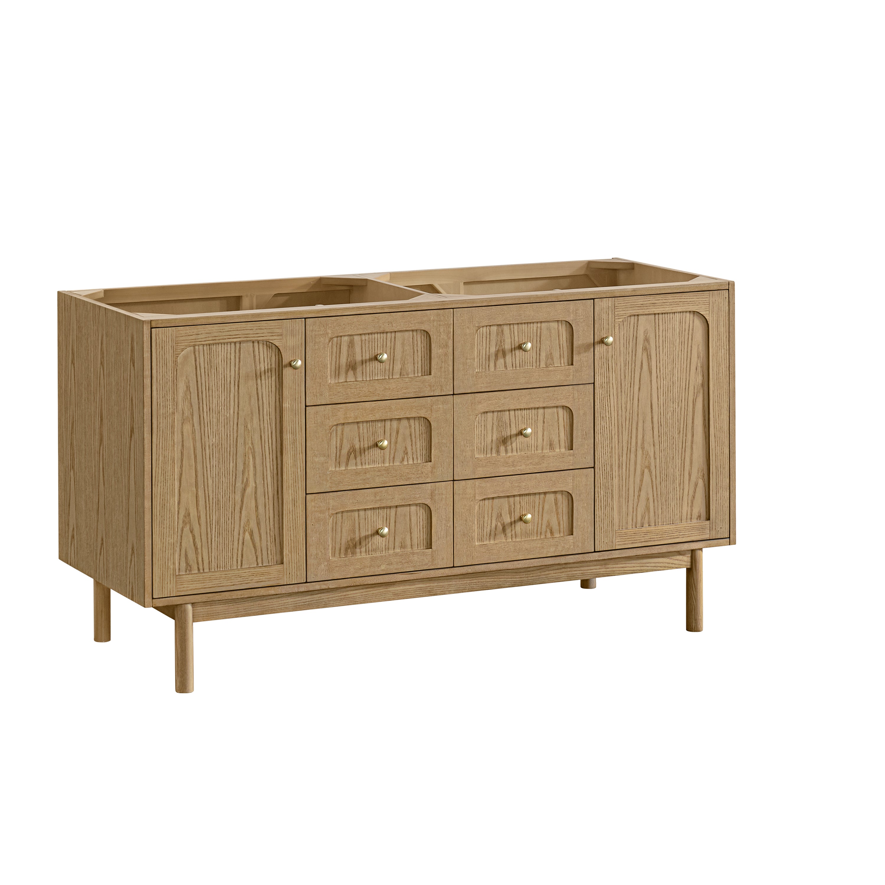Light Natural Oak / White Zeus - 3 Faucet Holes