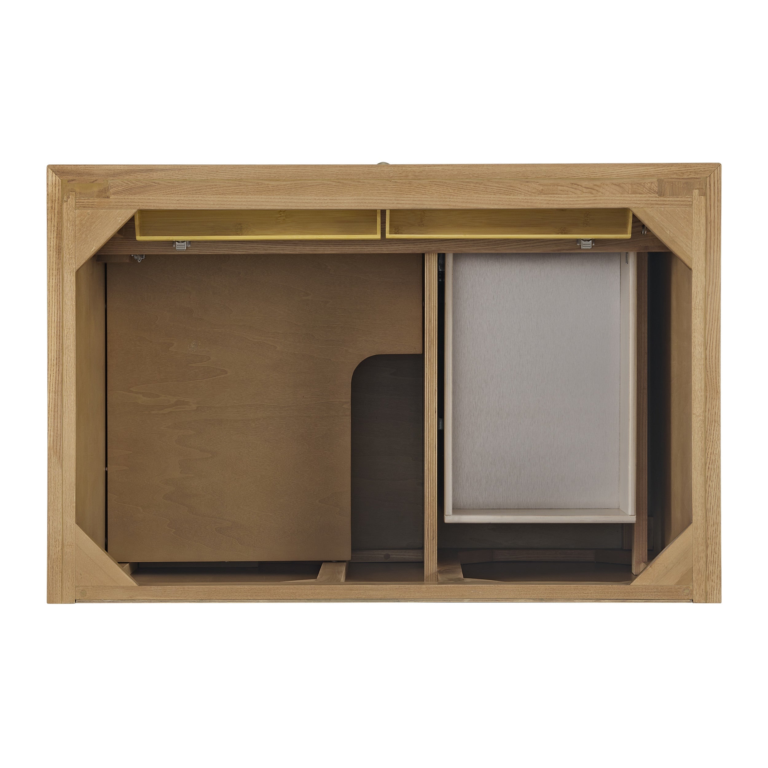 Light Natural Oak / White Zeus - 3 Faucet Holes