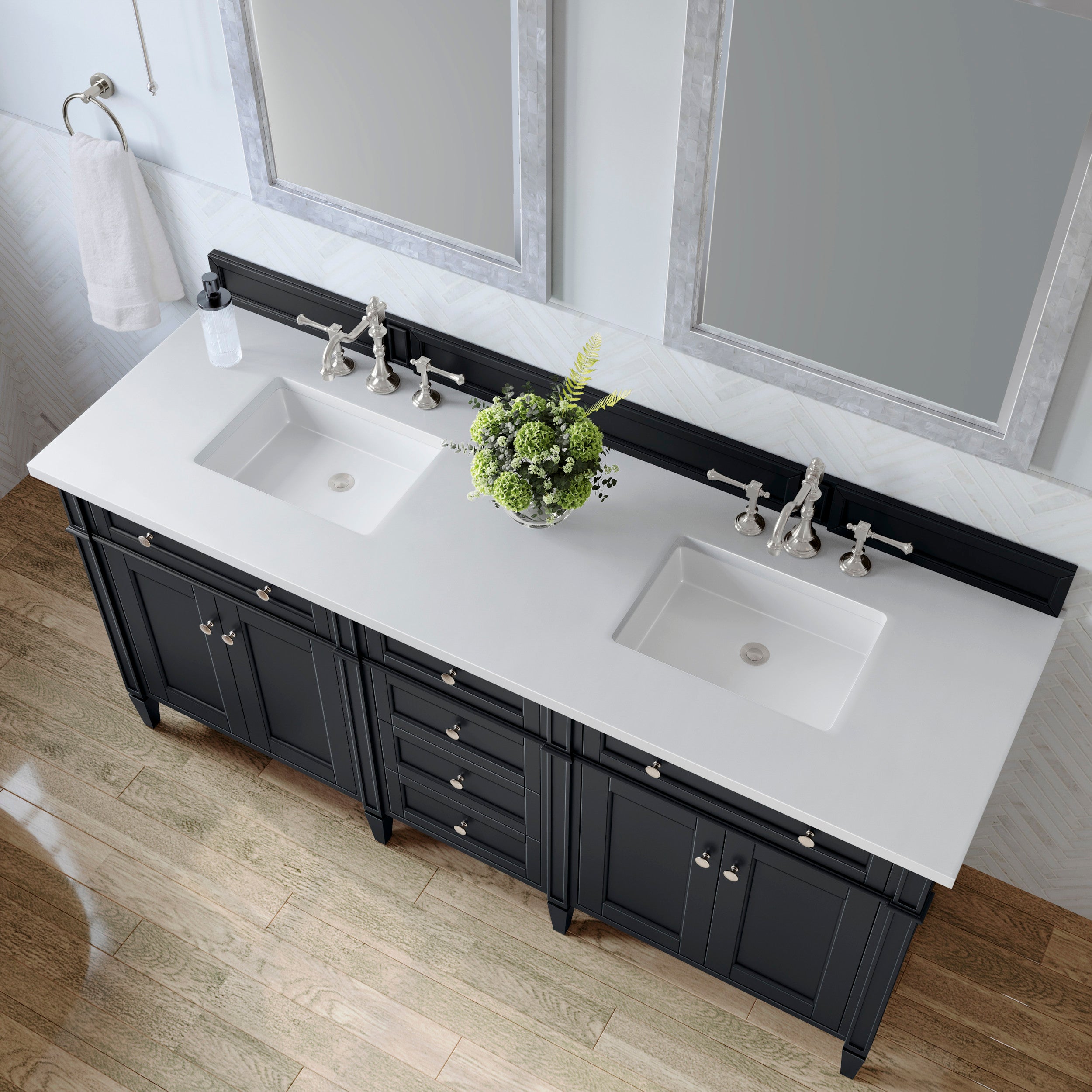 Black Onyx / White Zeus - 3 Faucet Holes