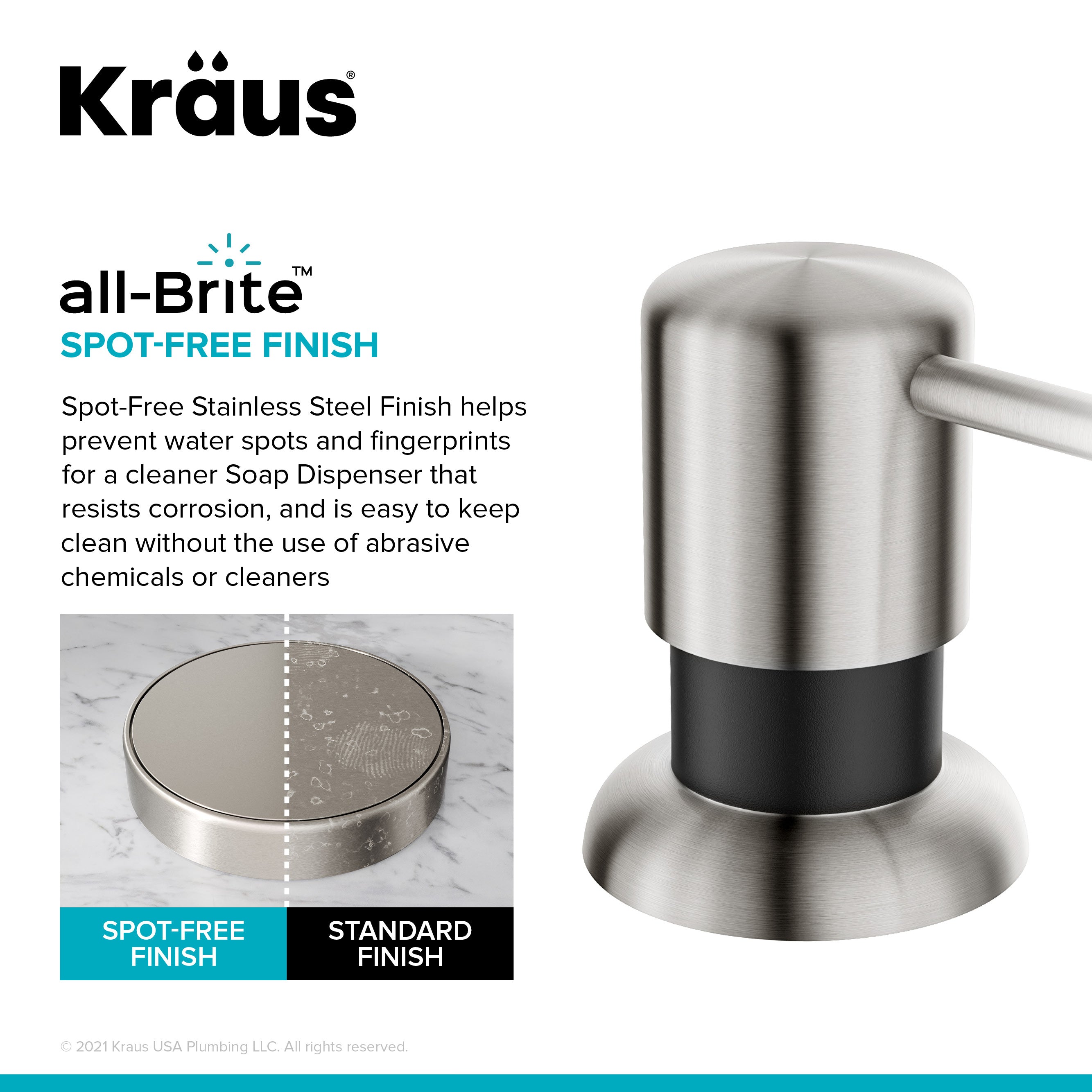 Spot Free Stainless Steel / Matte Black