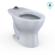 Toto Tornado Flush Commercial Flushometer Floor Mounted Universal Height Toilet - Elongated