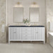 Bright White / Charcoal Soapstone - 3 Faucet Holes