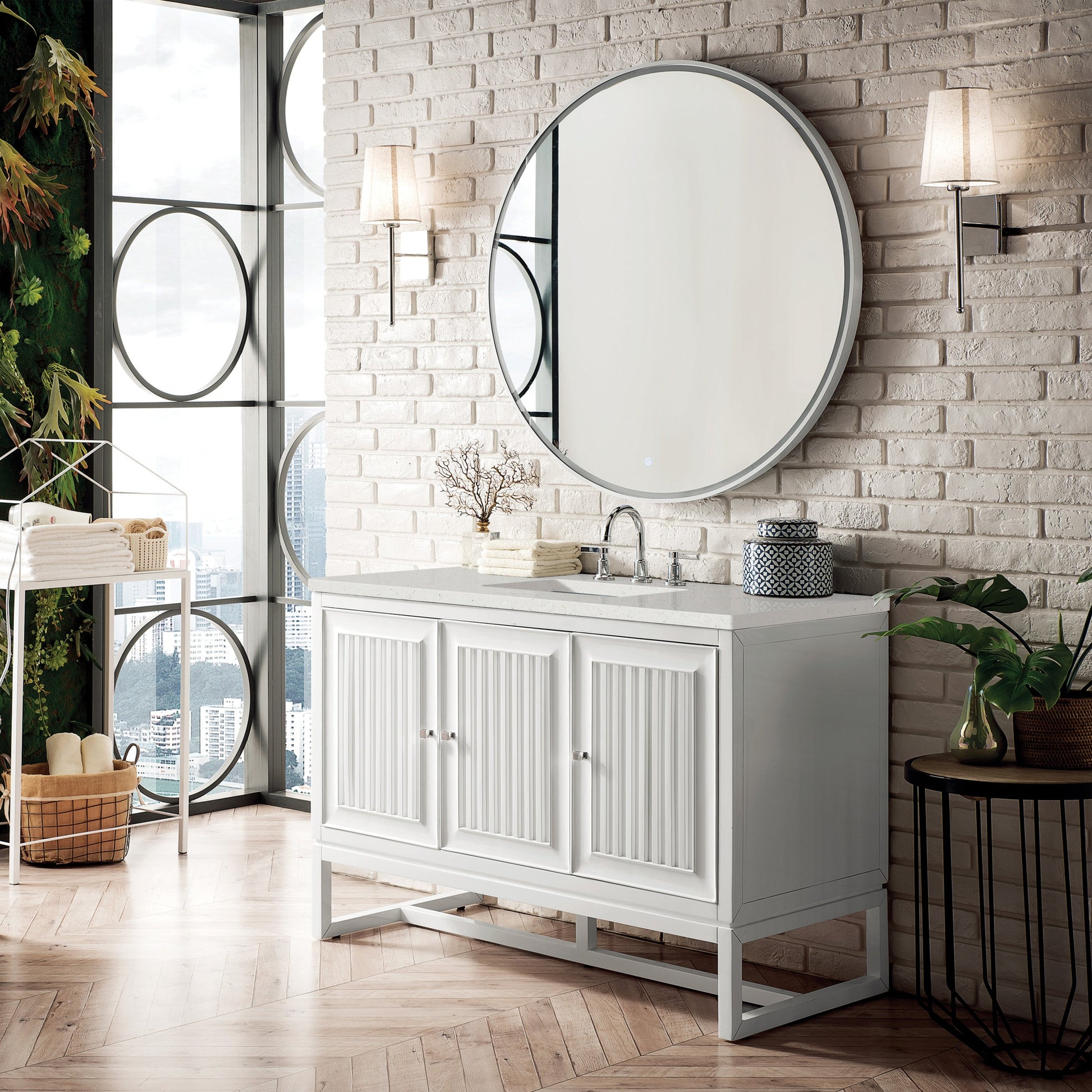 Glossy White / Lime Delight - 3 Faucet Holes