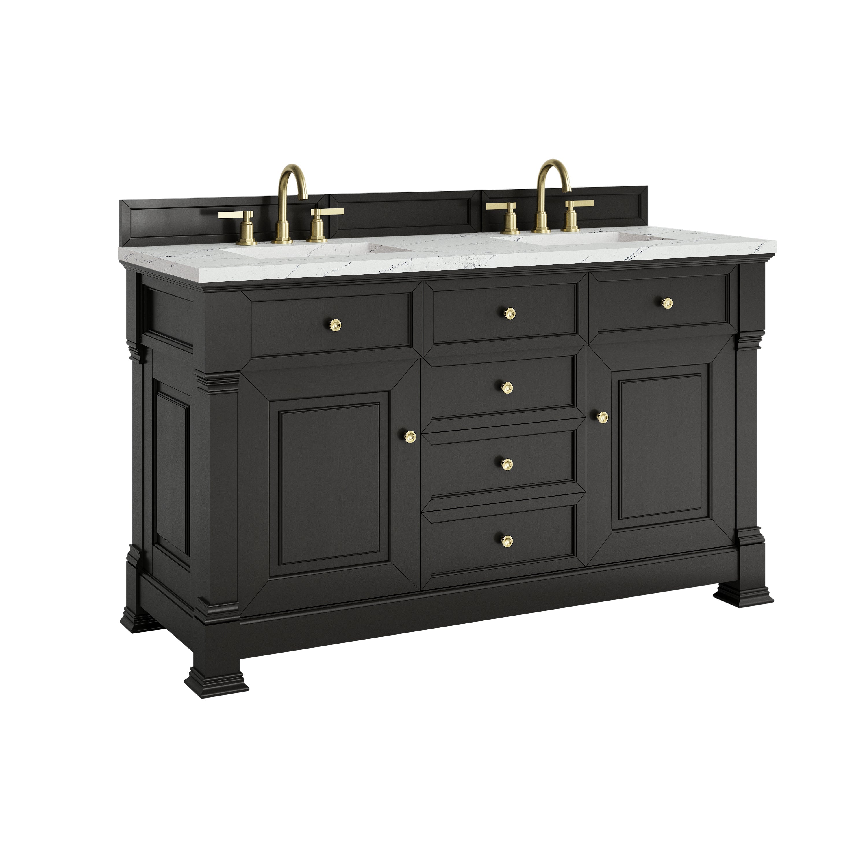 Black Onyx / Ethereal Noctis - 3 Faucet Holes