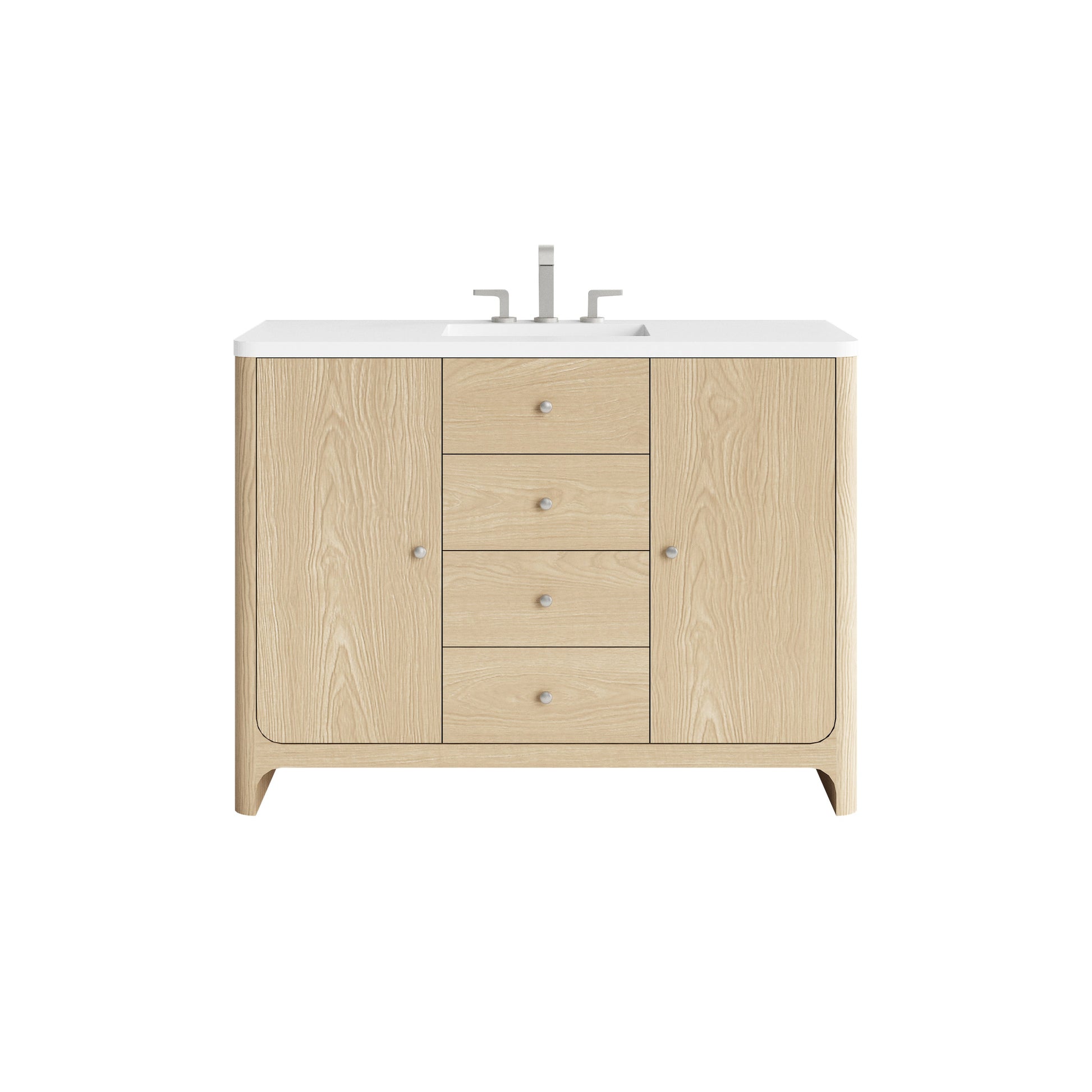 Coastal Driftwood / White Zeus - 3 Faucet Hole