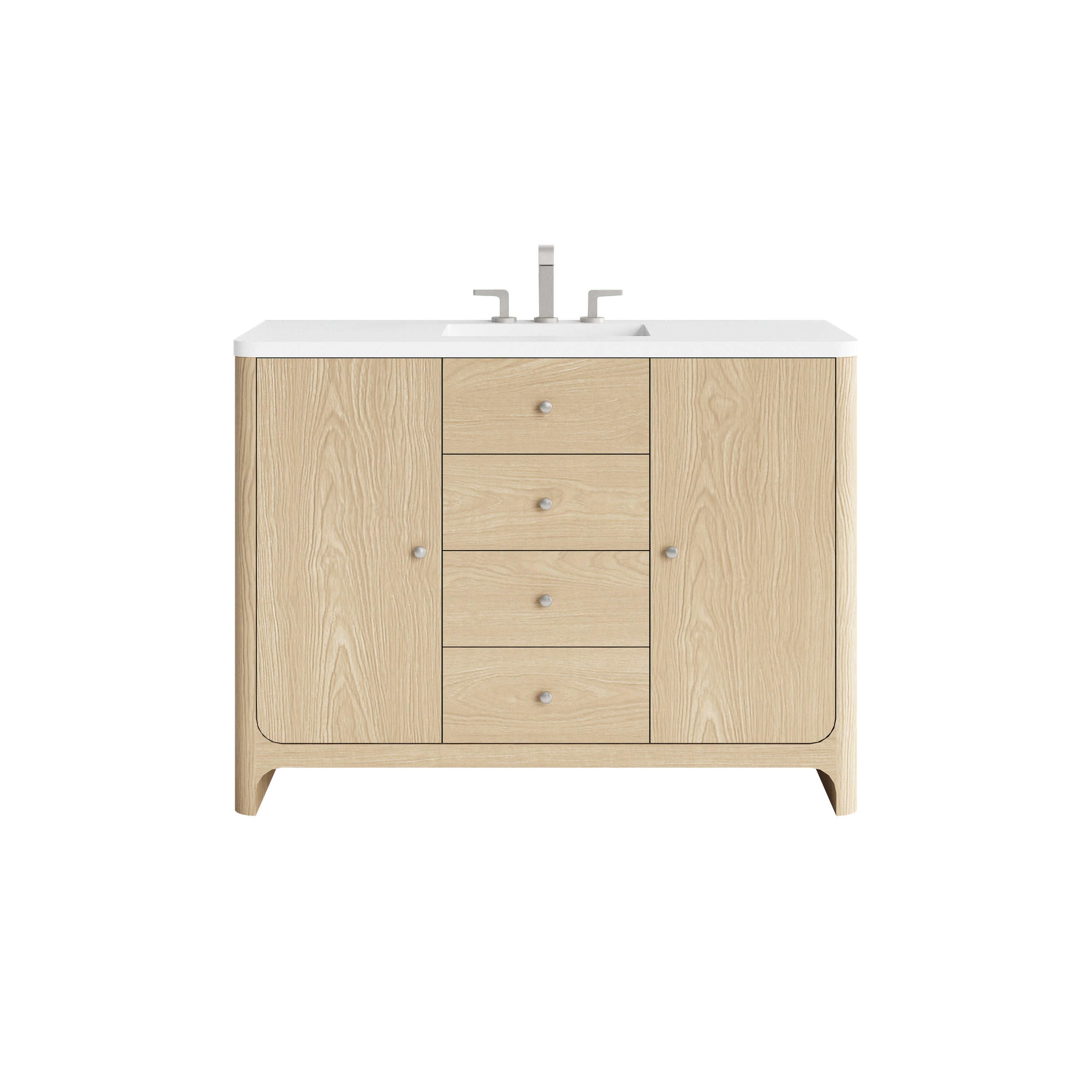 Coastal Driftwood / White Zeus - 3 Faucet Hole