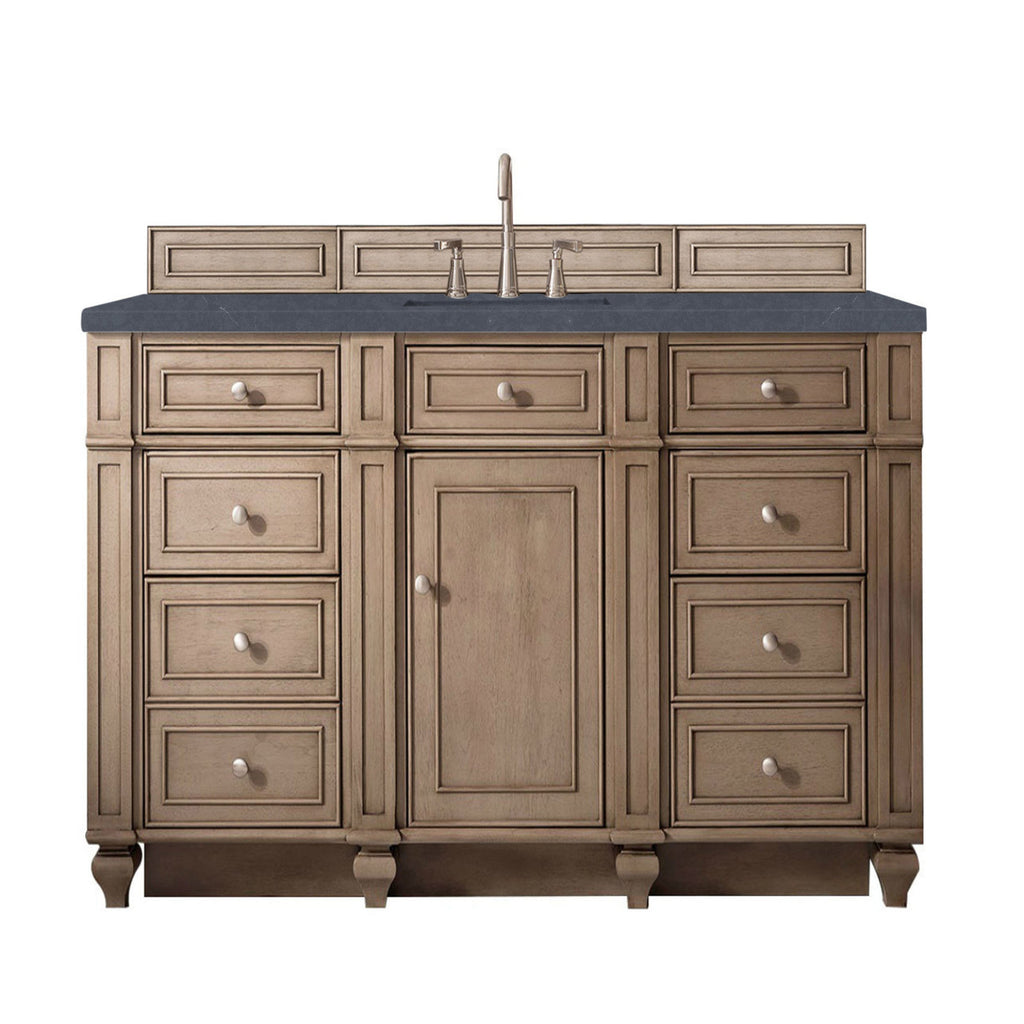Whitewashed Walnut / Charcoal Soapstone - 3 Faucet Holes