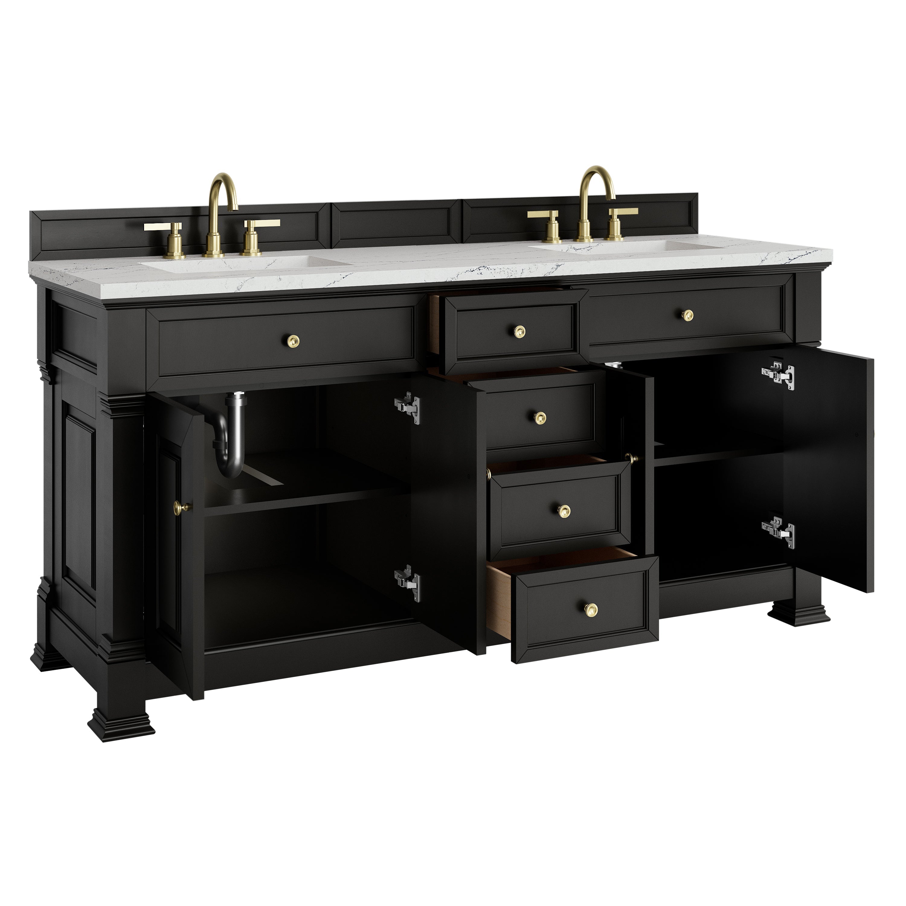 Black Onyx / Ethereal Noctis - 3 Faucet Holes