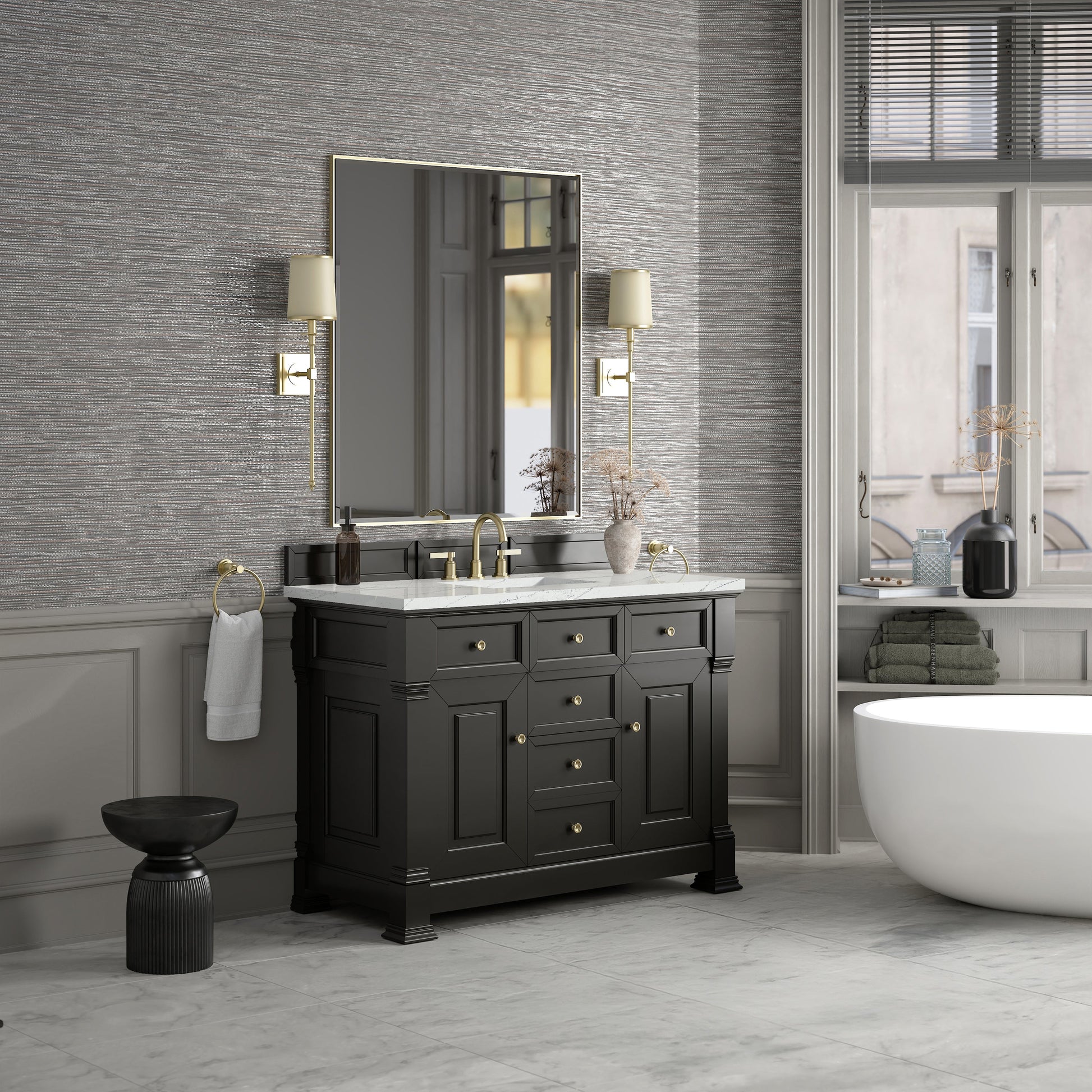 Black Onyx / Ethereal Noctis - 3 Faucet Holes