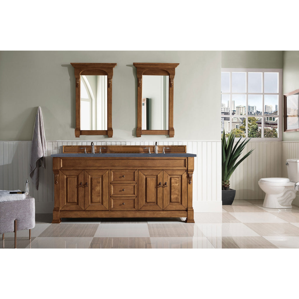Country Oak / Charcoal Soapstone - 3 Faucet Holes