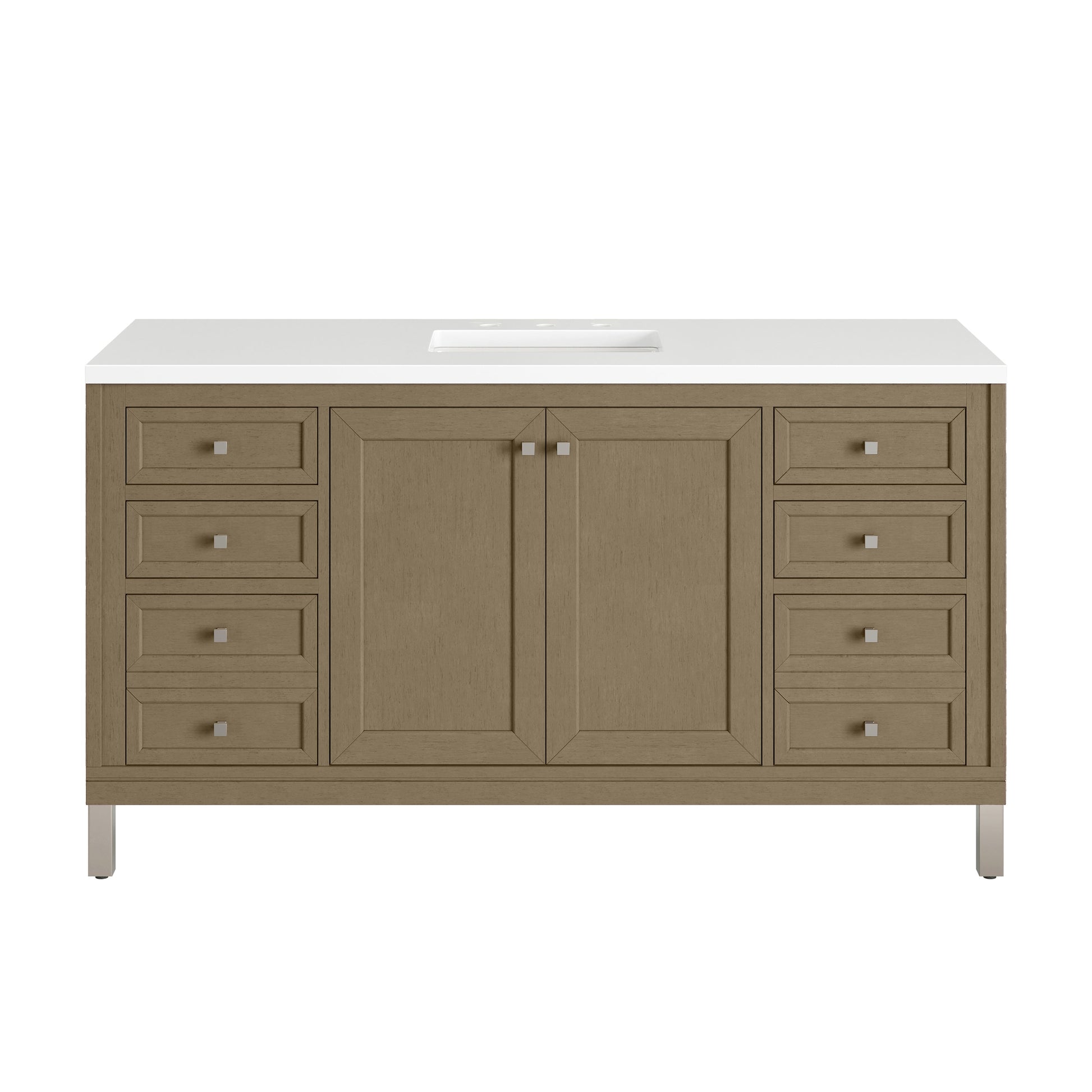 Walnut Whisper / White Zeus - 3 Faucet Holes
