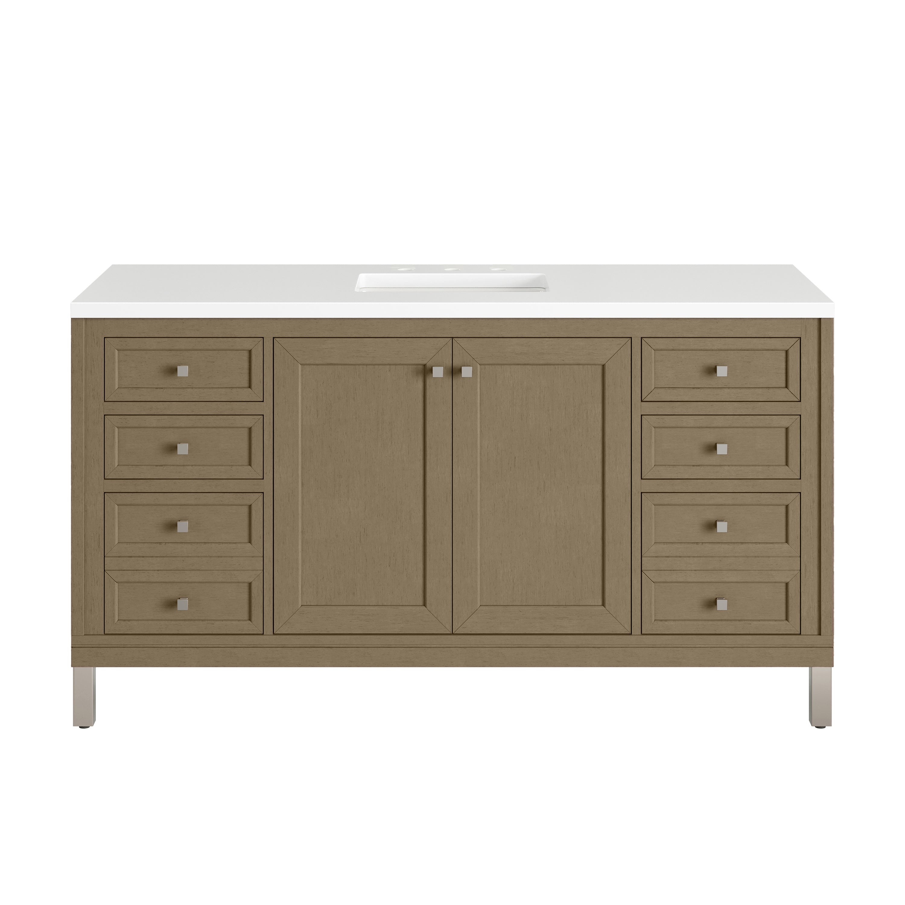 Walnut Whisper / White Zeus - 3 Faucet Holes