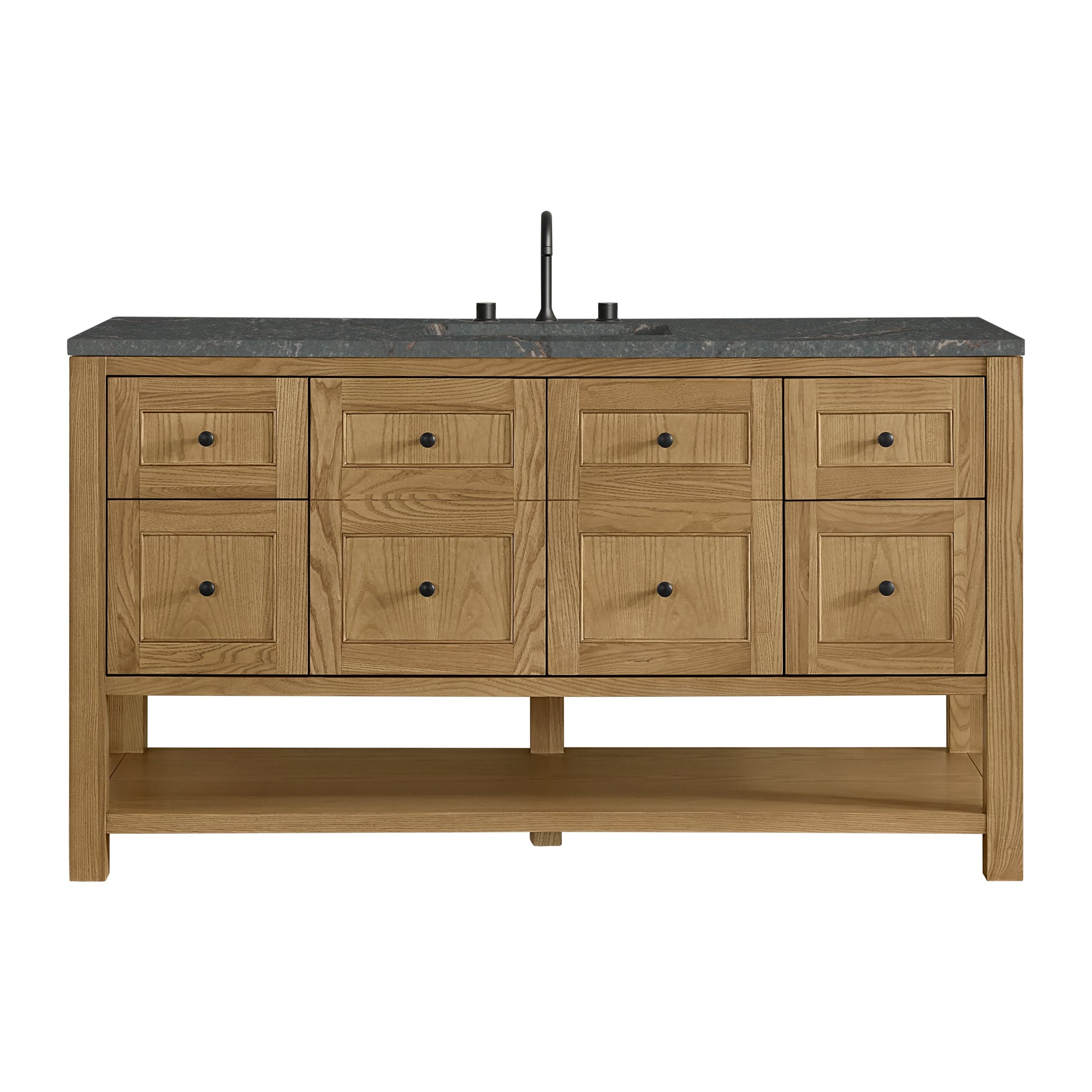 Light Natural Oak / Parisien Bleu - 3 Faucet Holes