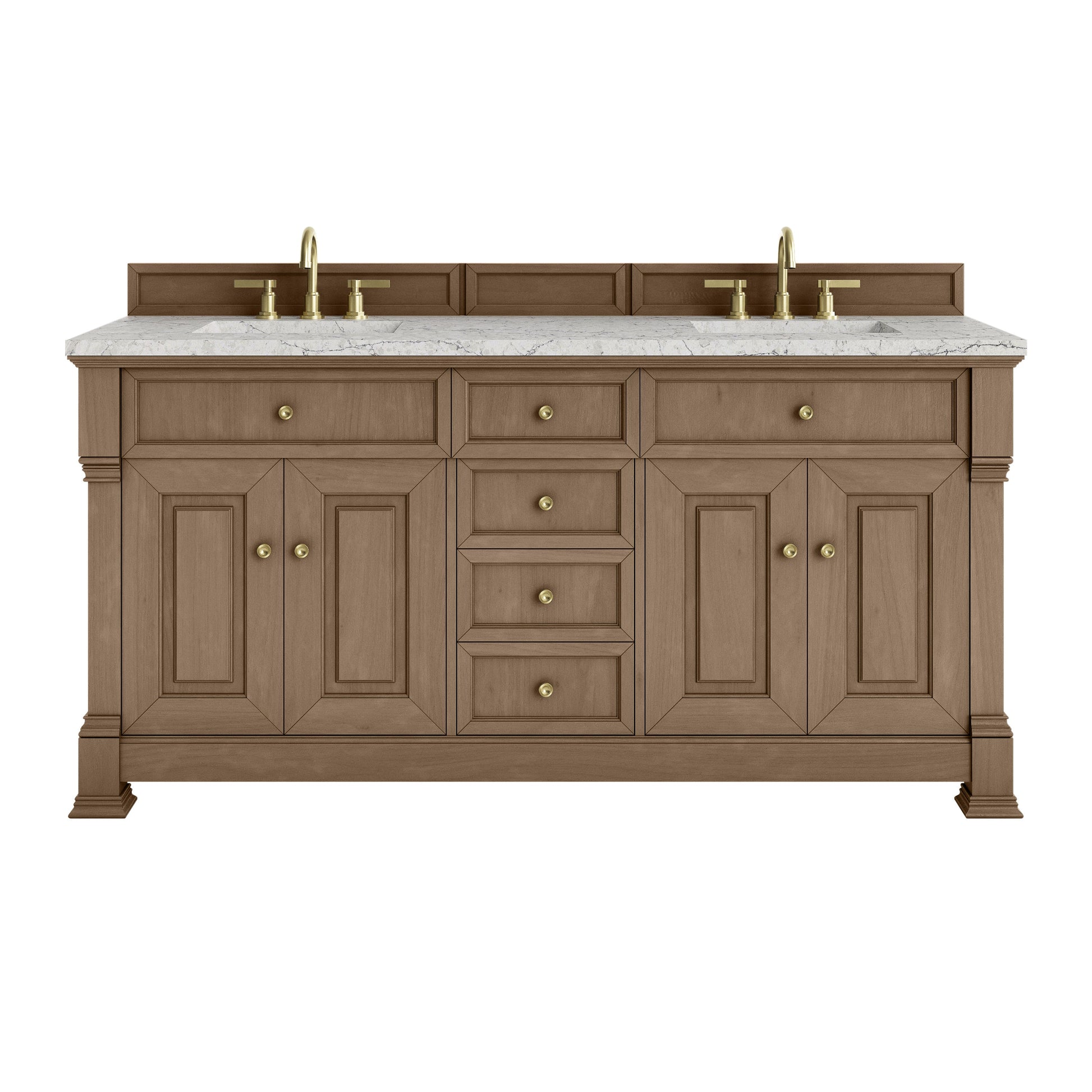 Pecan / Eternal Jasmine Pearl - 3 Faucet Holes