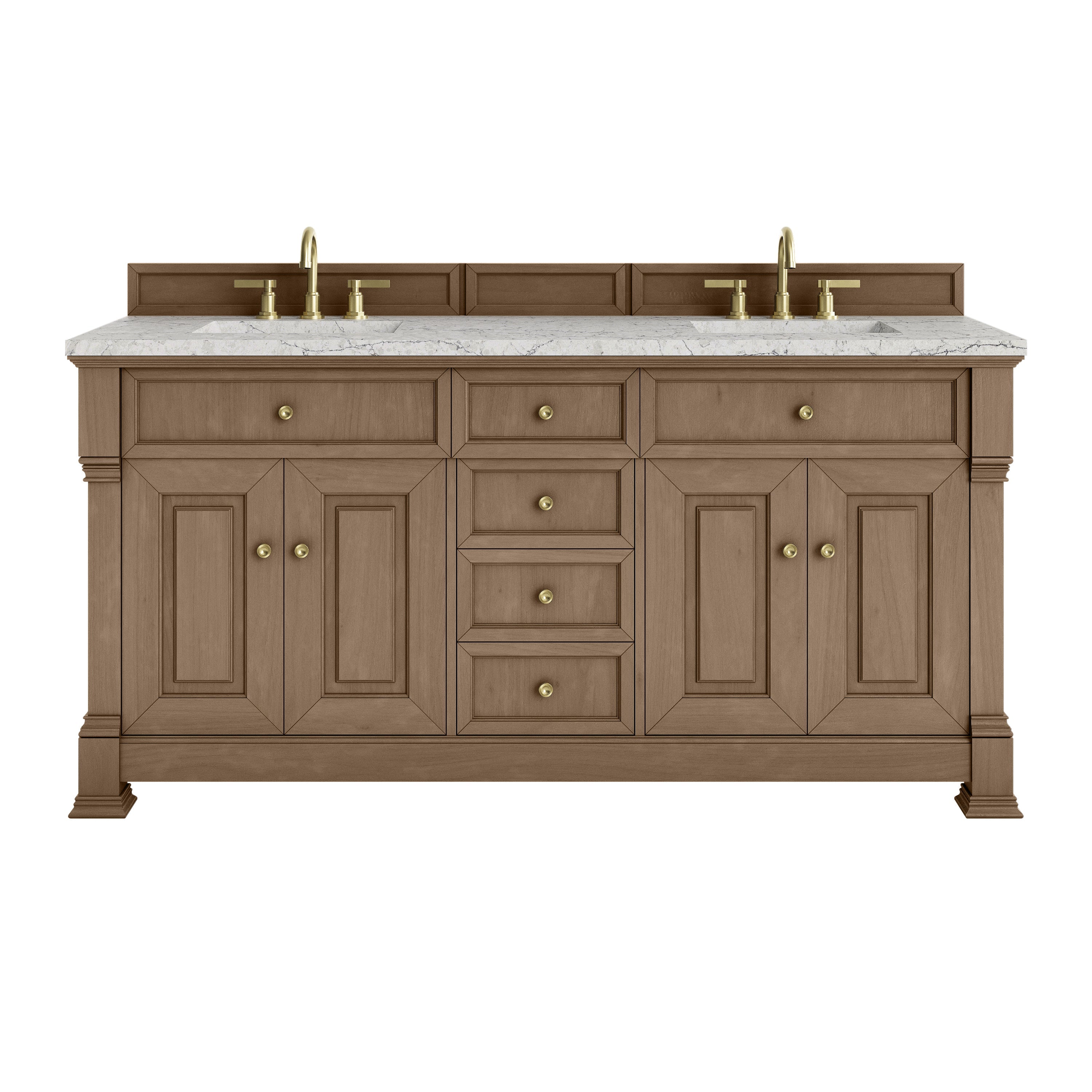 Pecan / Eternal Jasmine Pearl - 3 Faucet Holes