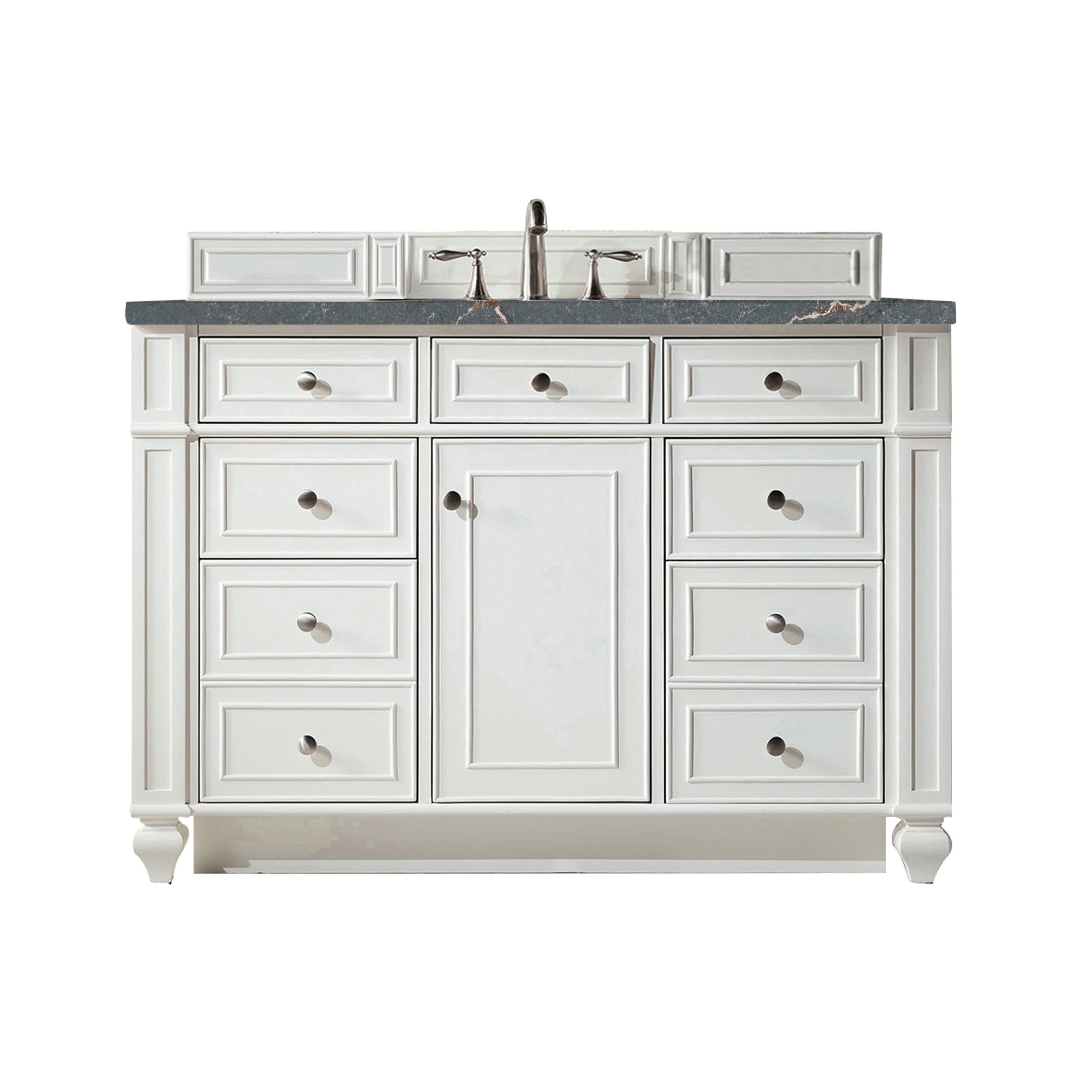 Bright White / Parisien Bleu - 3 Faucet Holes