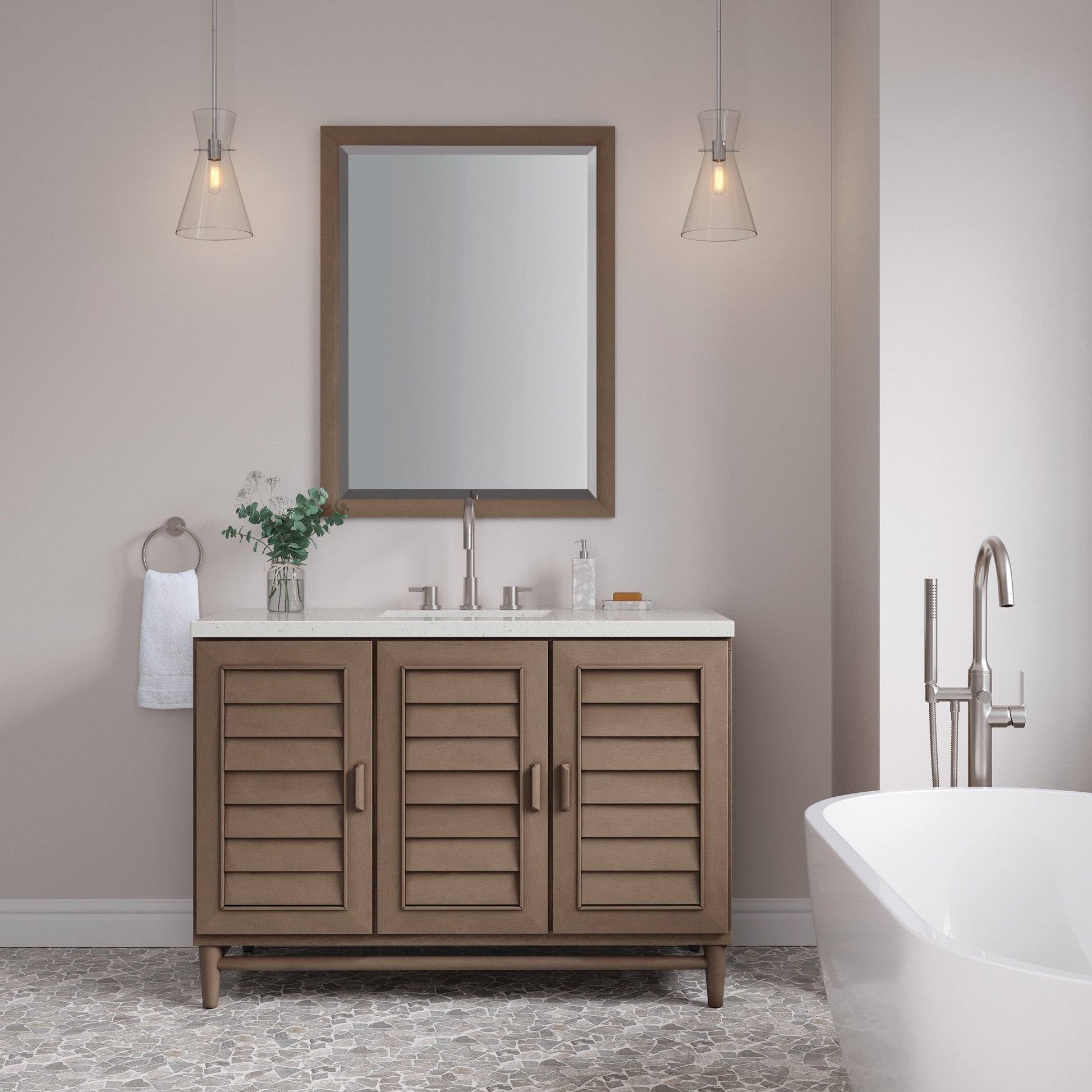 Whitewashed Walnut / Lime Delight - 3 Faucet Holes