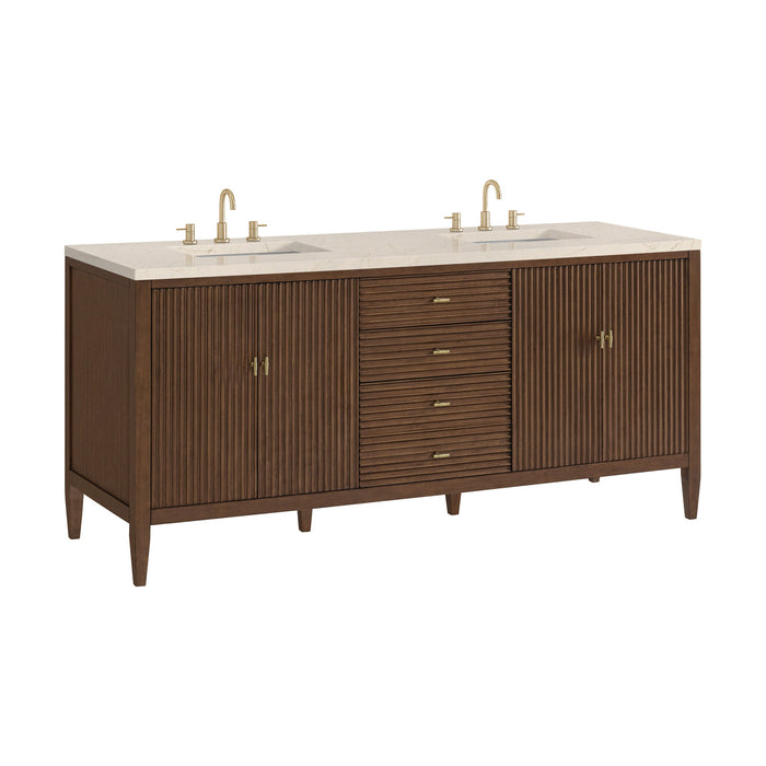 Mid-Century Walnut / Eternal Marfil - 3 Faucet Holes