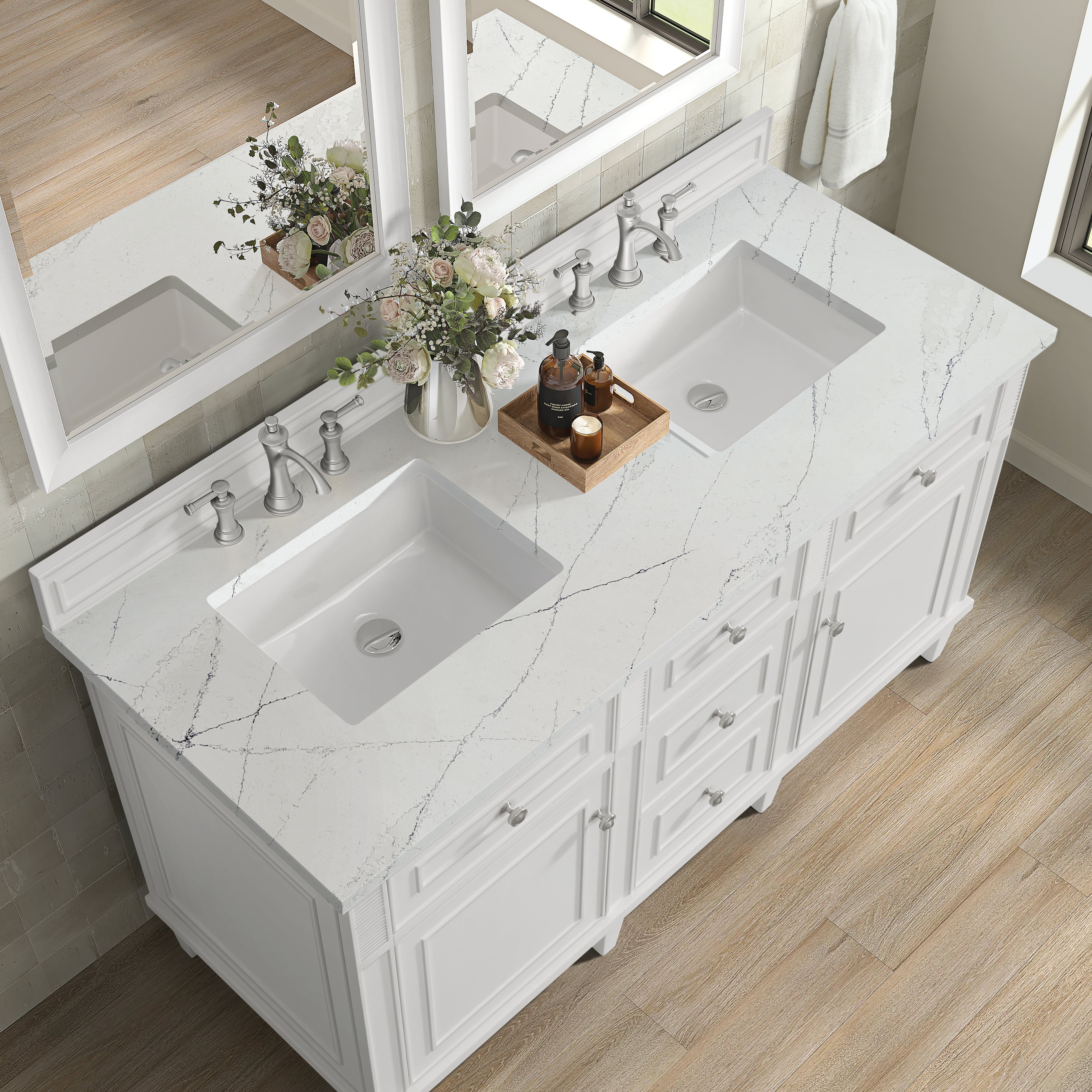 Bright White / Ethereal Noctis - 3 Faucet Holes