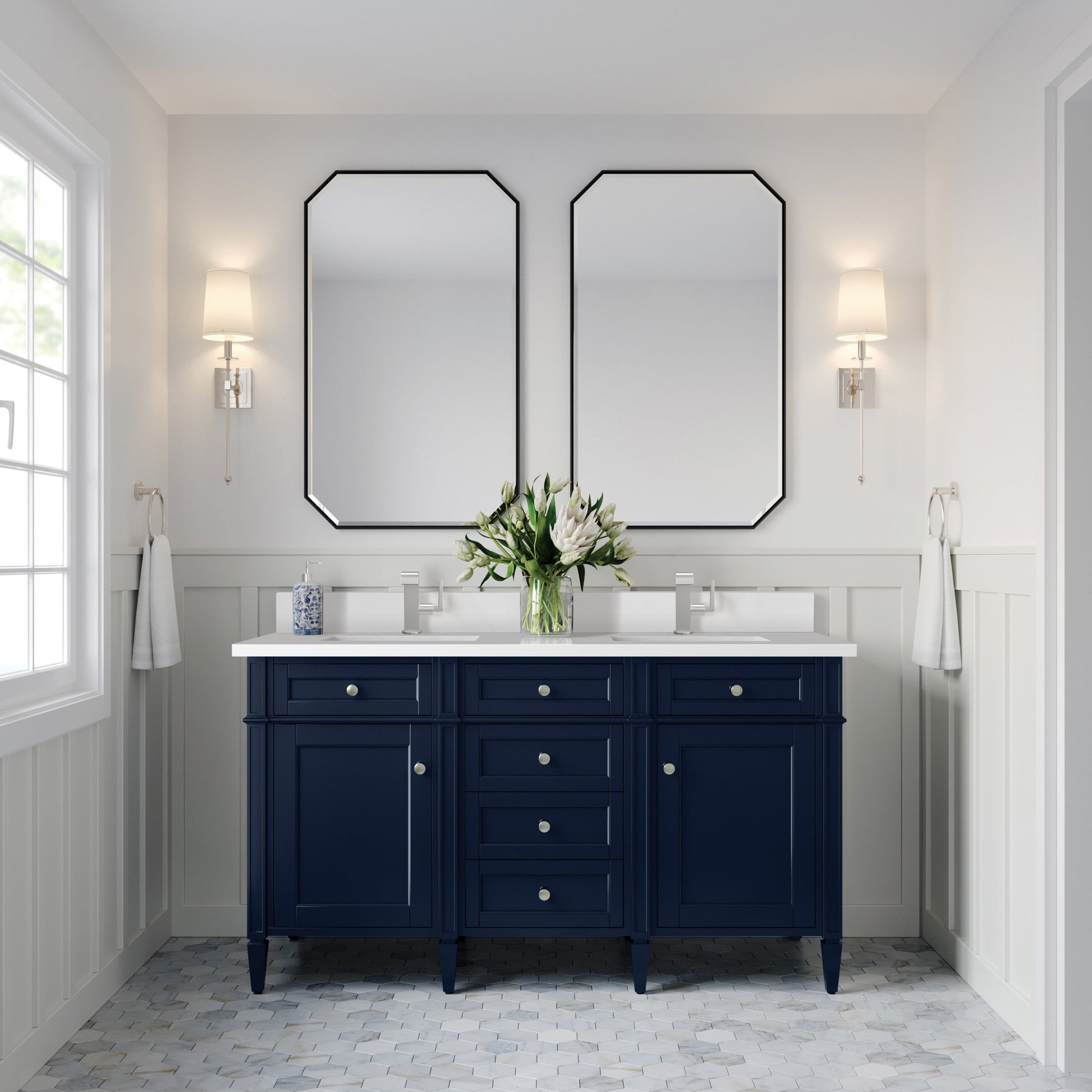 Victory Blue / White Zeus - 1 Faucet Hole