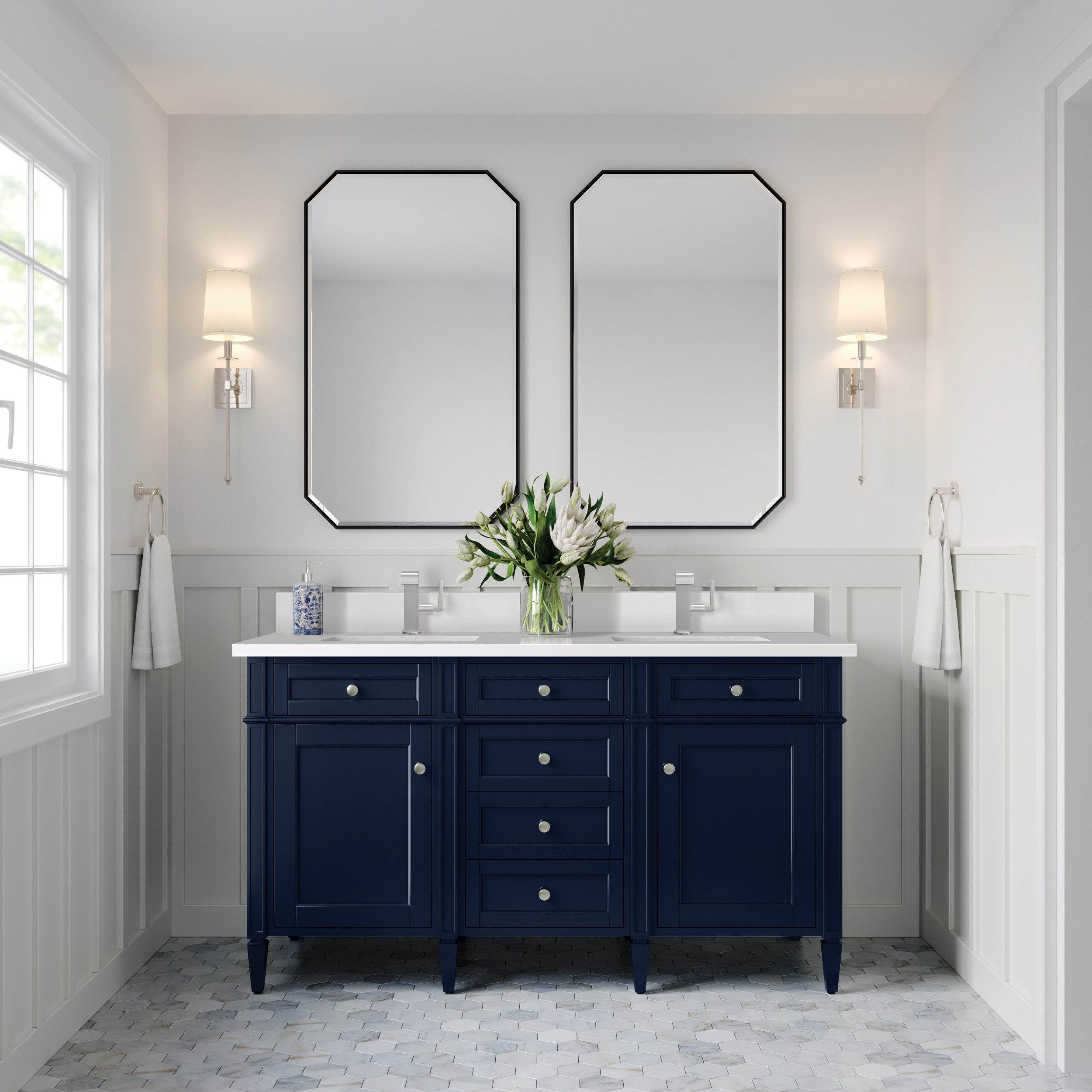 Victory Blue / White Zeus - 1 Faucet Hole