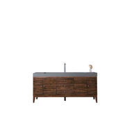 Mid-Century Walnut / Dusk Grey Glossy - 1 Faucet Hole