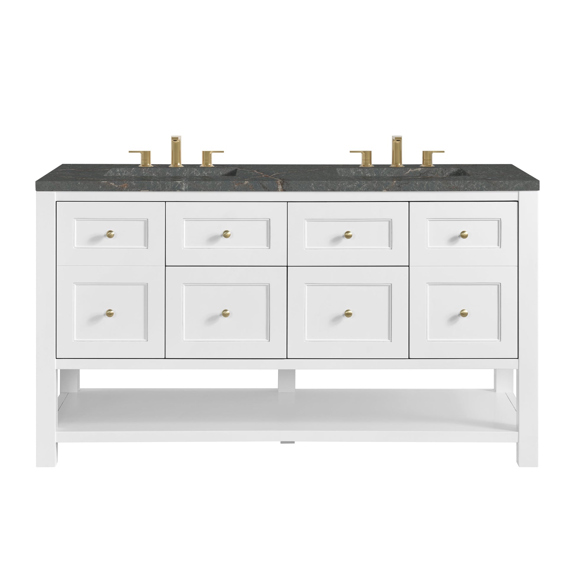 Bright White / Parisien Bleu - 3 Faucet Holes